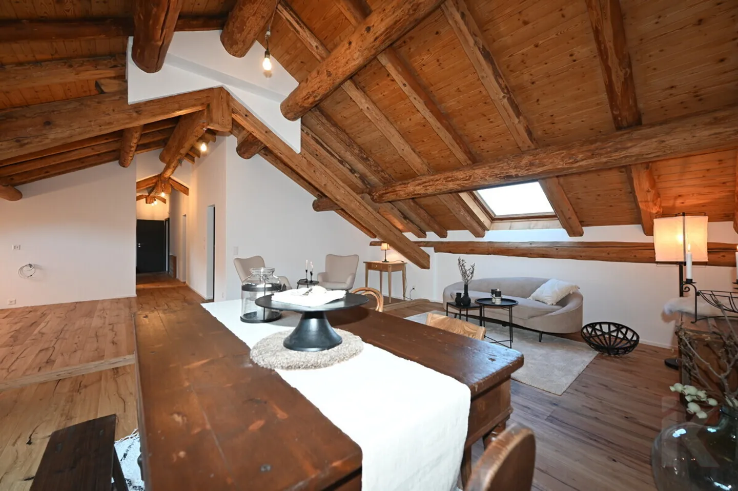 Unique 4.5 Room Attic Apartment in the Center of Andeer - Photo 3 of 13