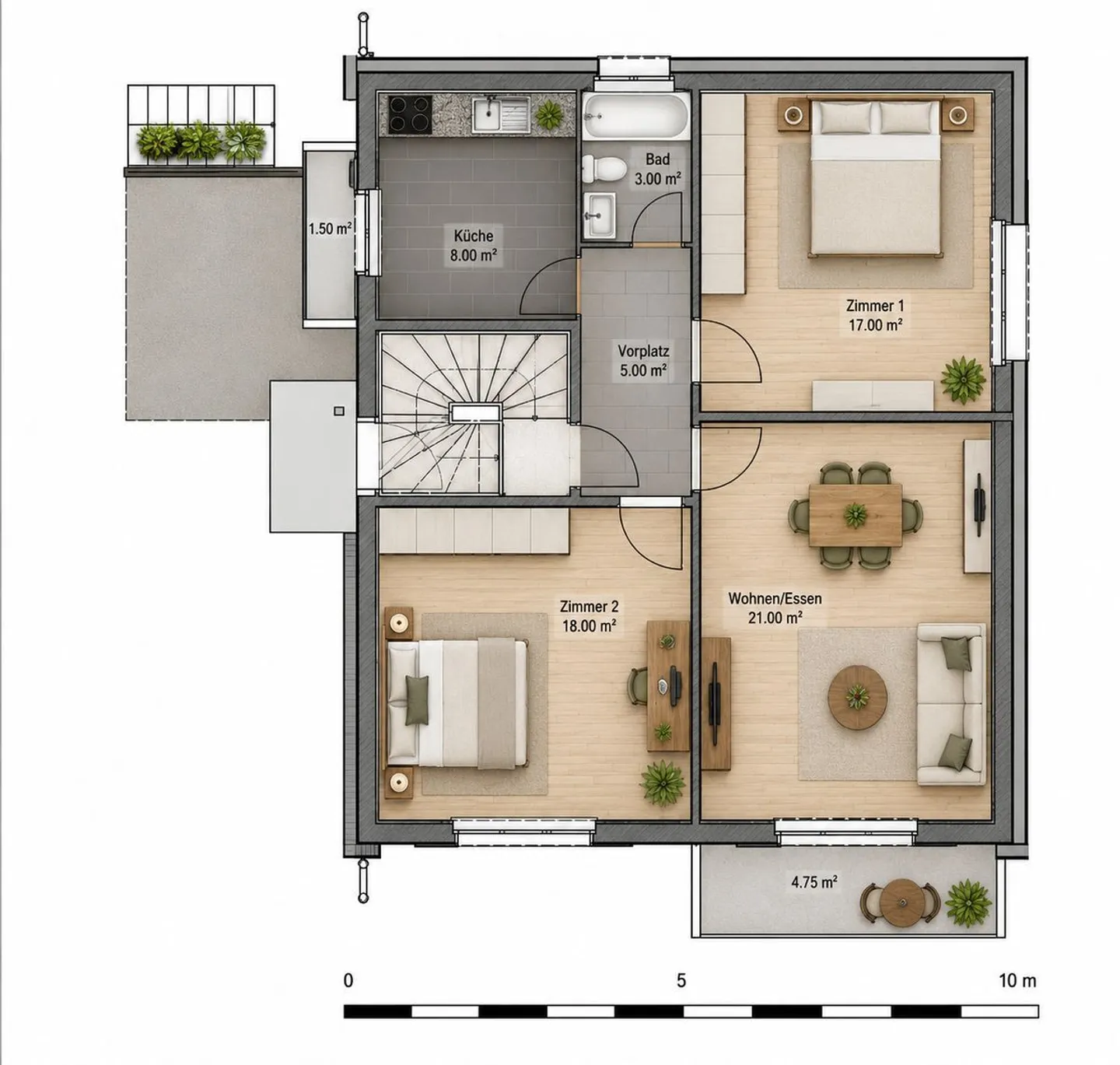 Cozy 3-Room Apartment for Rent in Pratteln - Photo 5 of 5