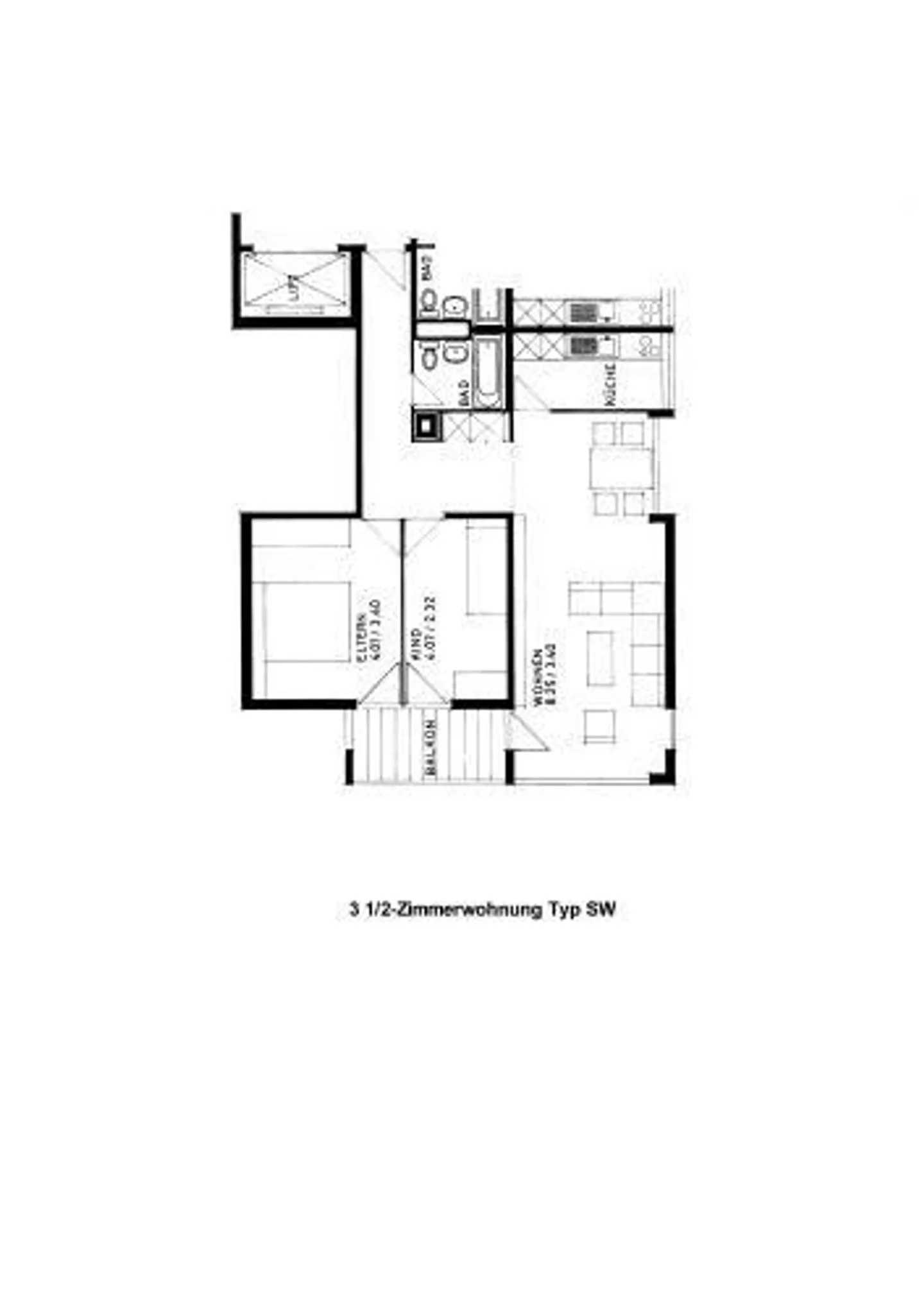 Appartement 3 1/2 pièces situé au calme - Photo 9 sur 9