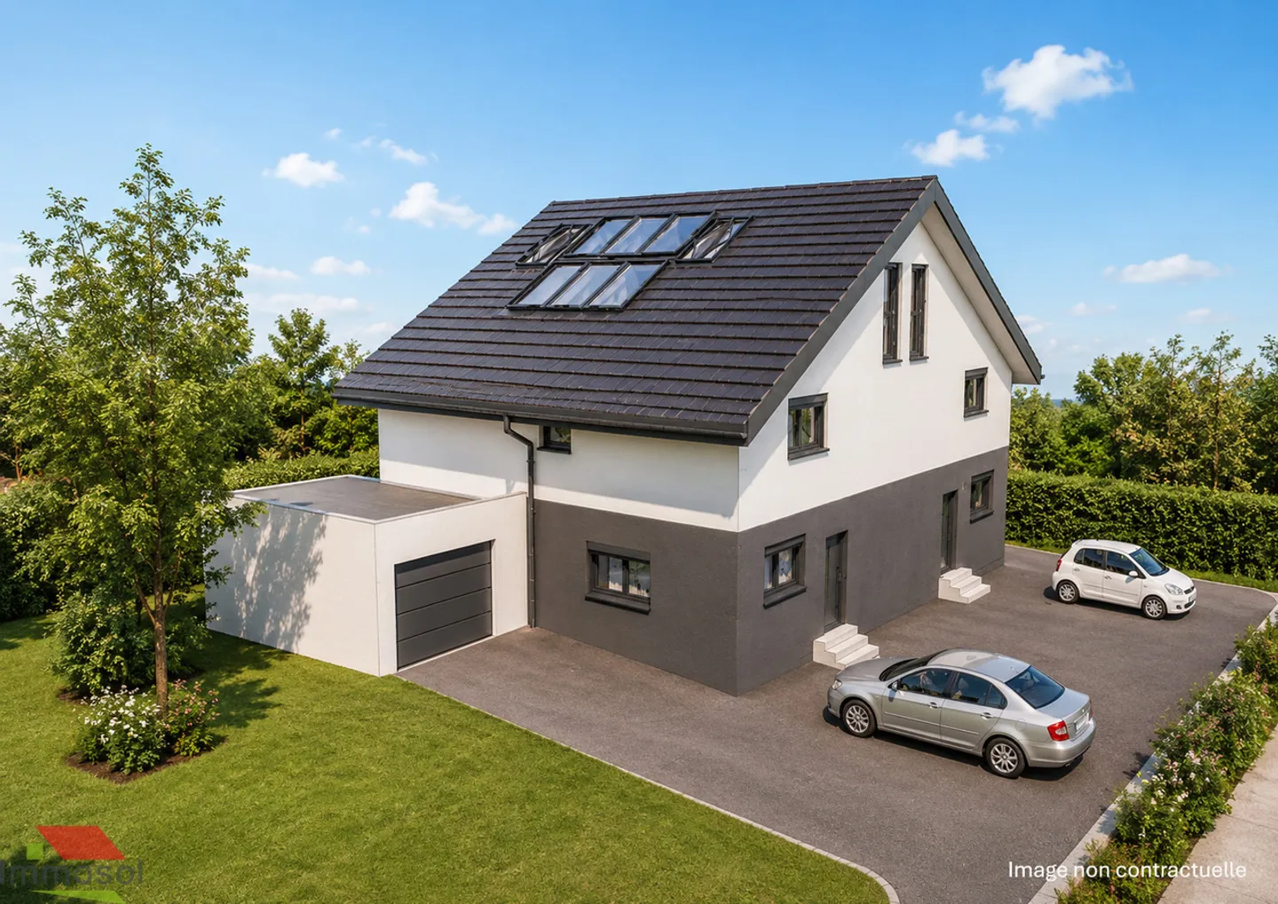 Semi-detached house under construction - 5.5 rooms - Basement - Garden - Garage - Photo 1 of 9