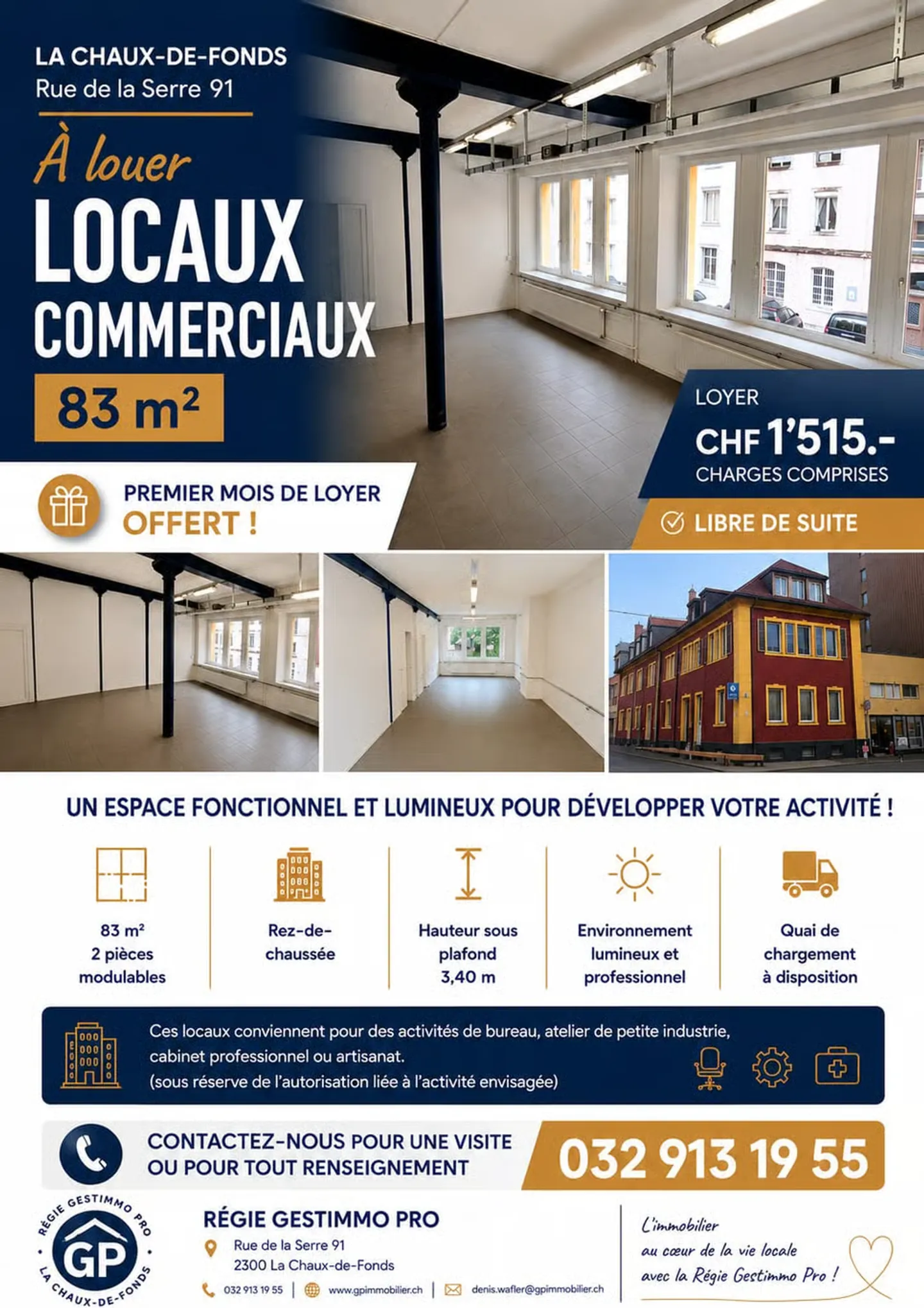 Industrial space / workshop for rent - Rue de la Serre, La Chaux-de-Fonds - Photo 6 of 6