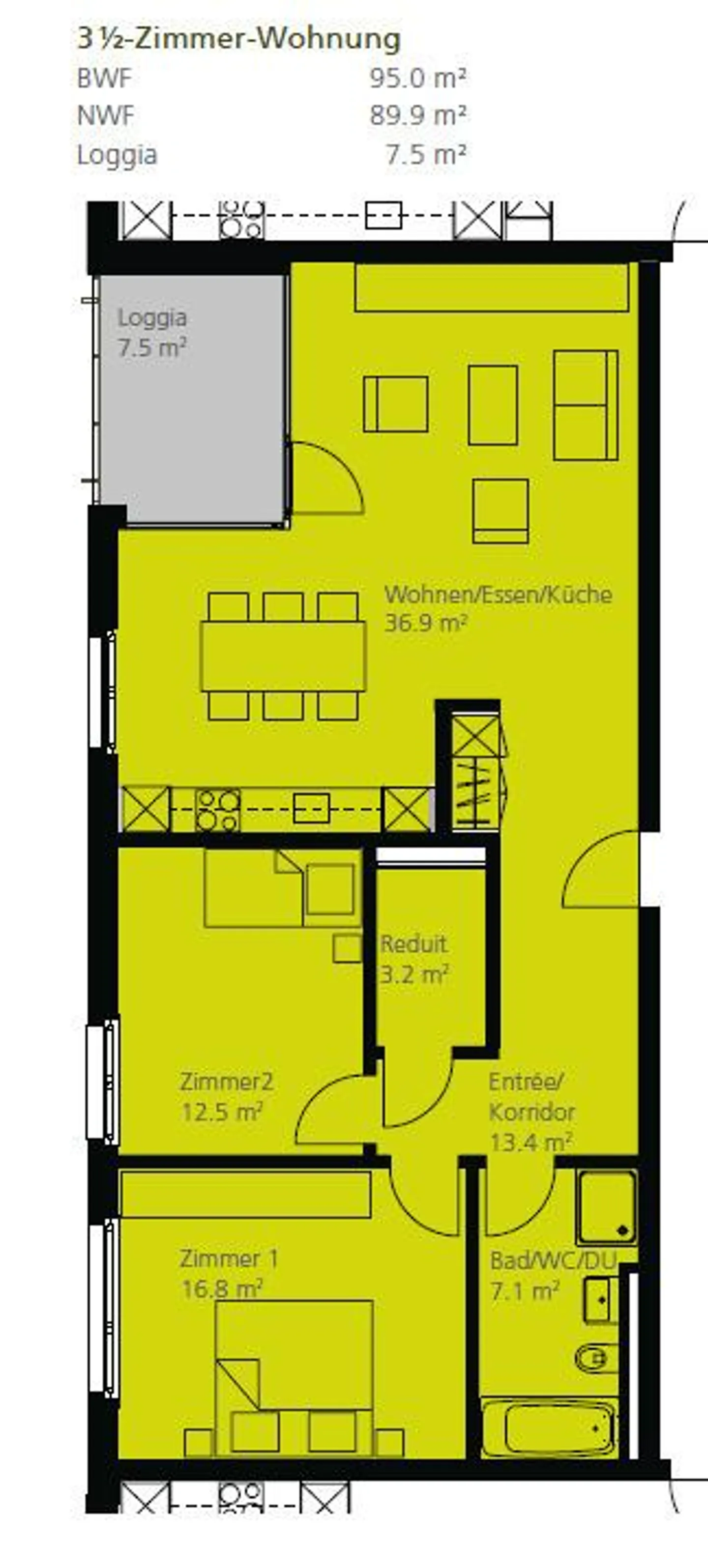 Moderne und grosszügige Wohnung - Foto 13 von 13