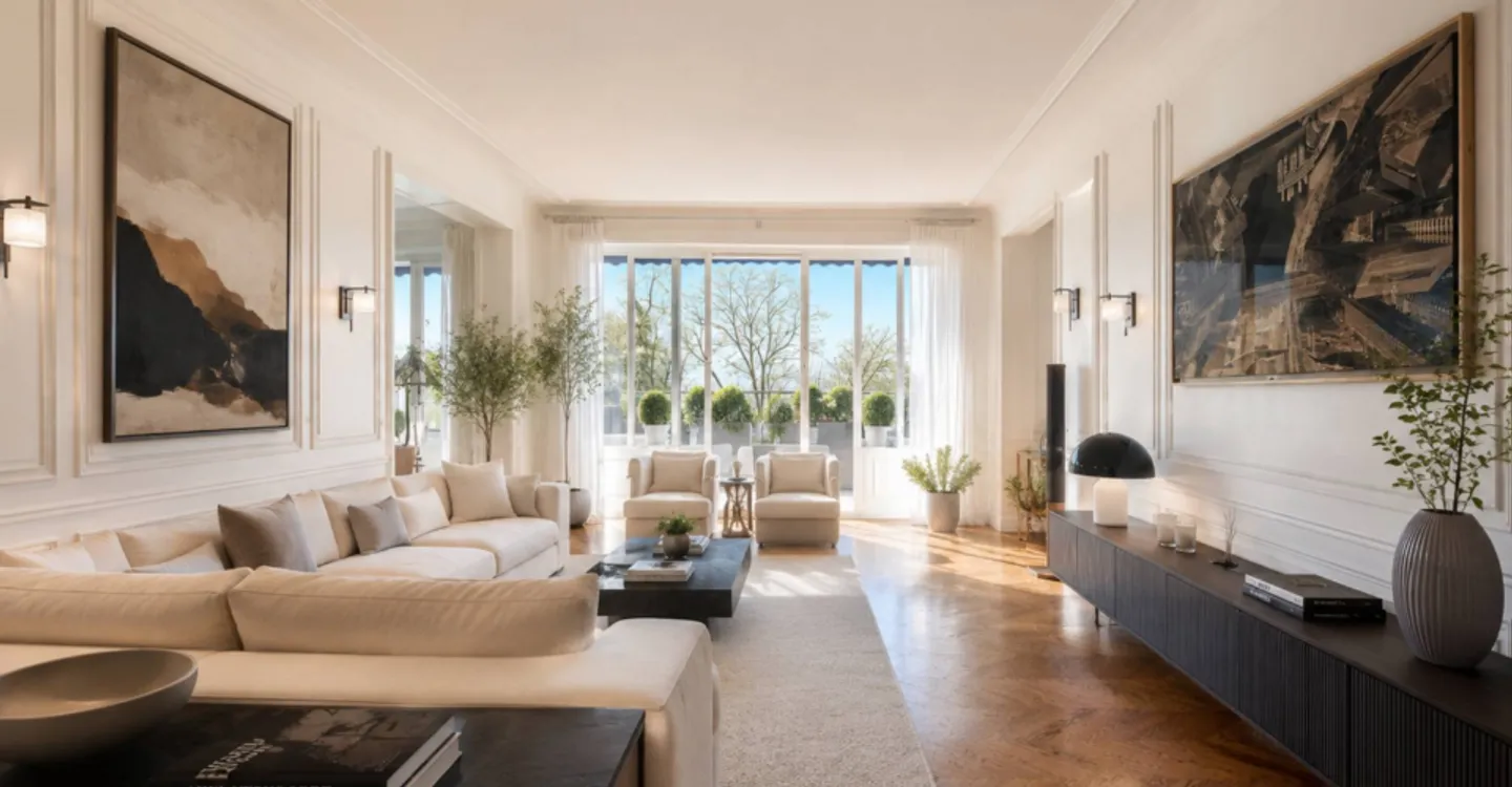 Nel cuore di Ouchy, appartamento di lusso con 7 stanze e vista lago - Foto 3 di 12