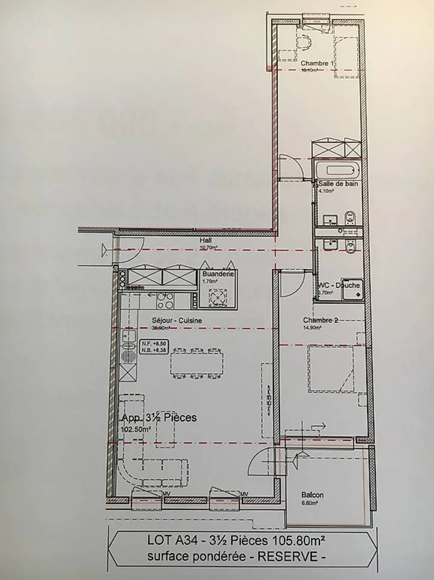 3.5 Room Apartment - Photo 3 of 3
