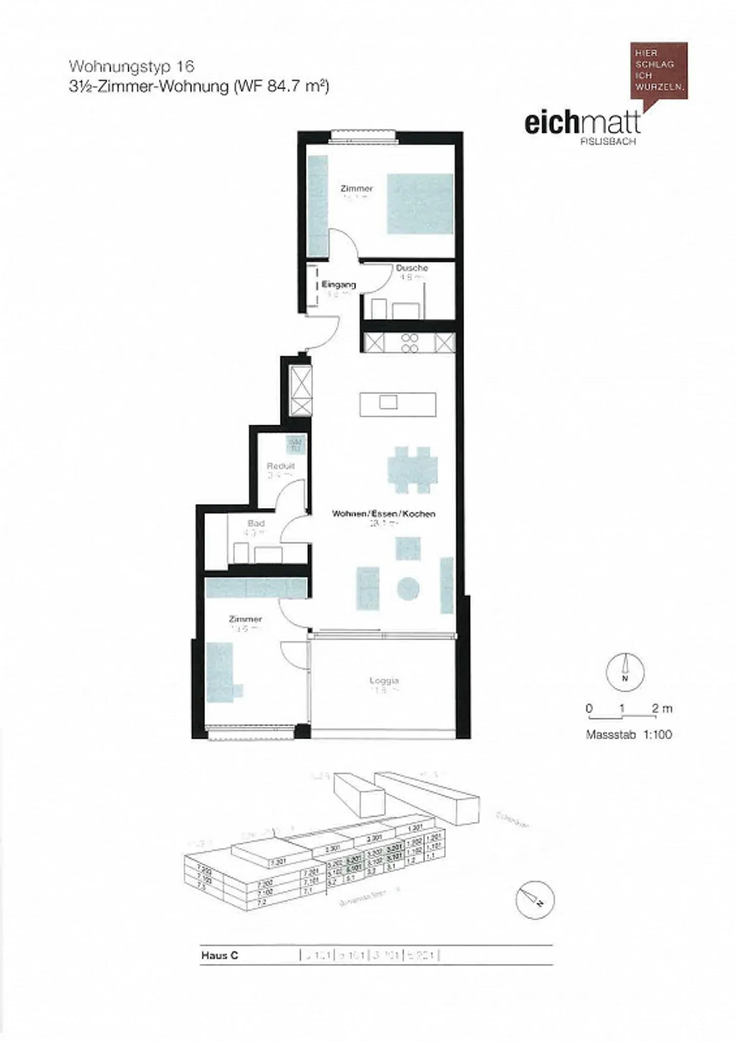 Vivre dans la vieillesse – Appartement charmant de 3½ pièces à Fislisbach - Photo 13 sur 13