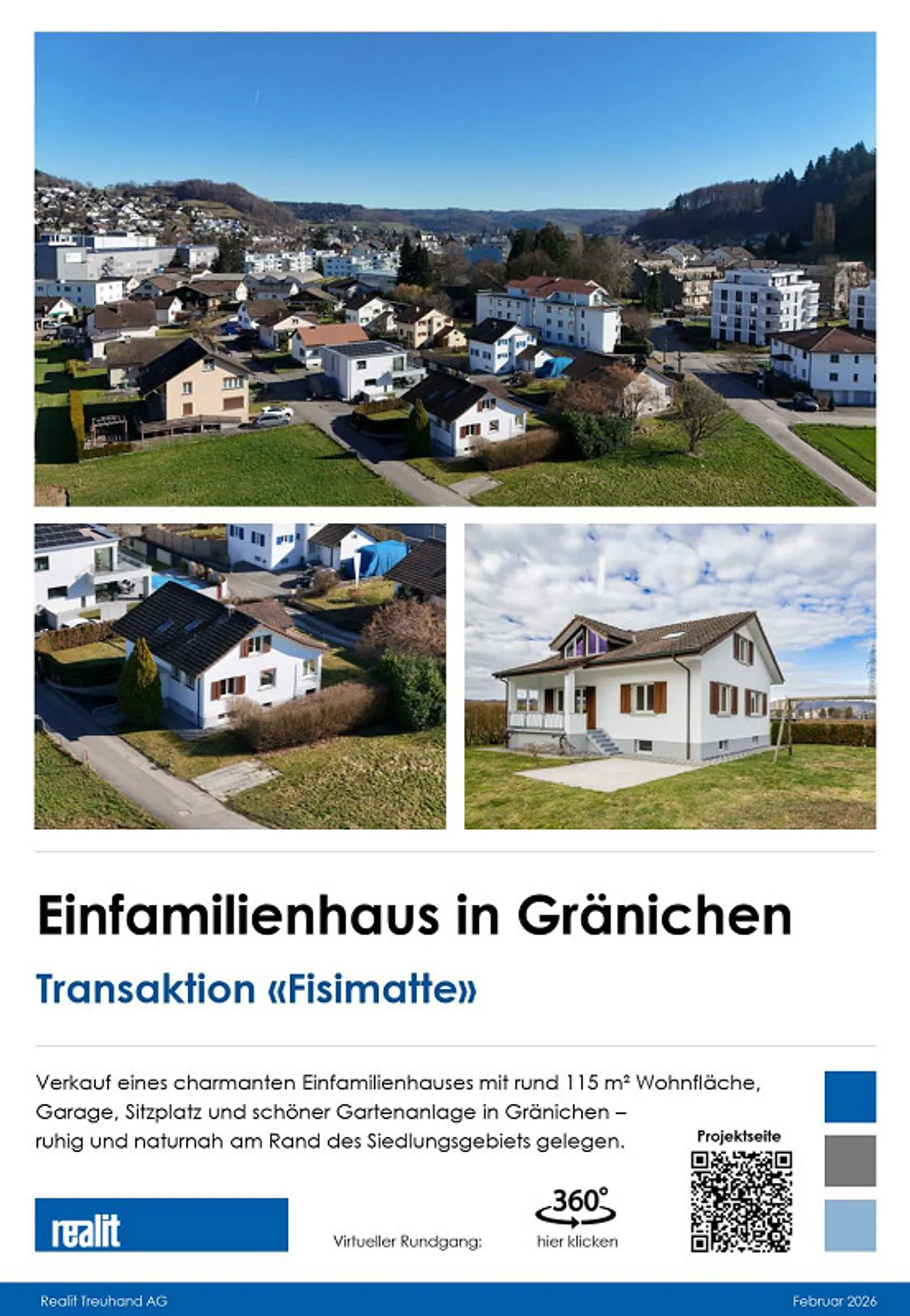 Maison individuelle de 5 1/2 pièces à Gränichen, adjacente à la zone agricole - Photo 2 sur 5