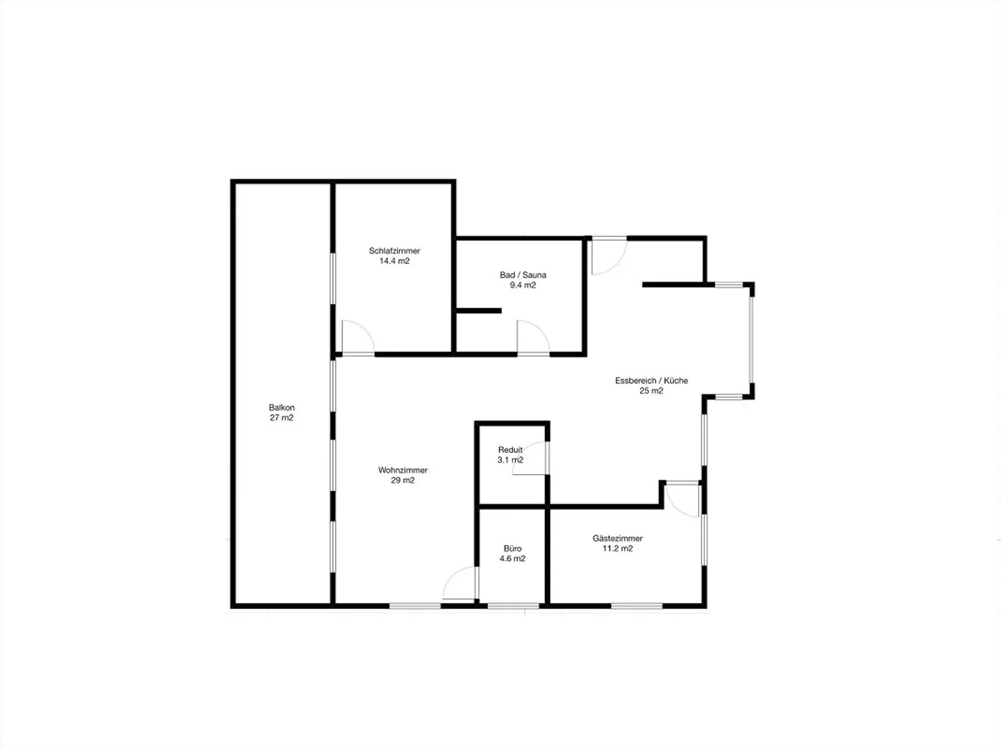 3½ Zimmer mit eigener Sauna und Kühlung — Neubau 2024 - Photo 12 sur 12