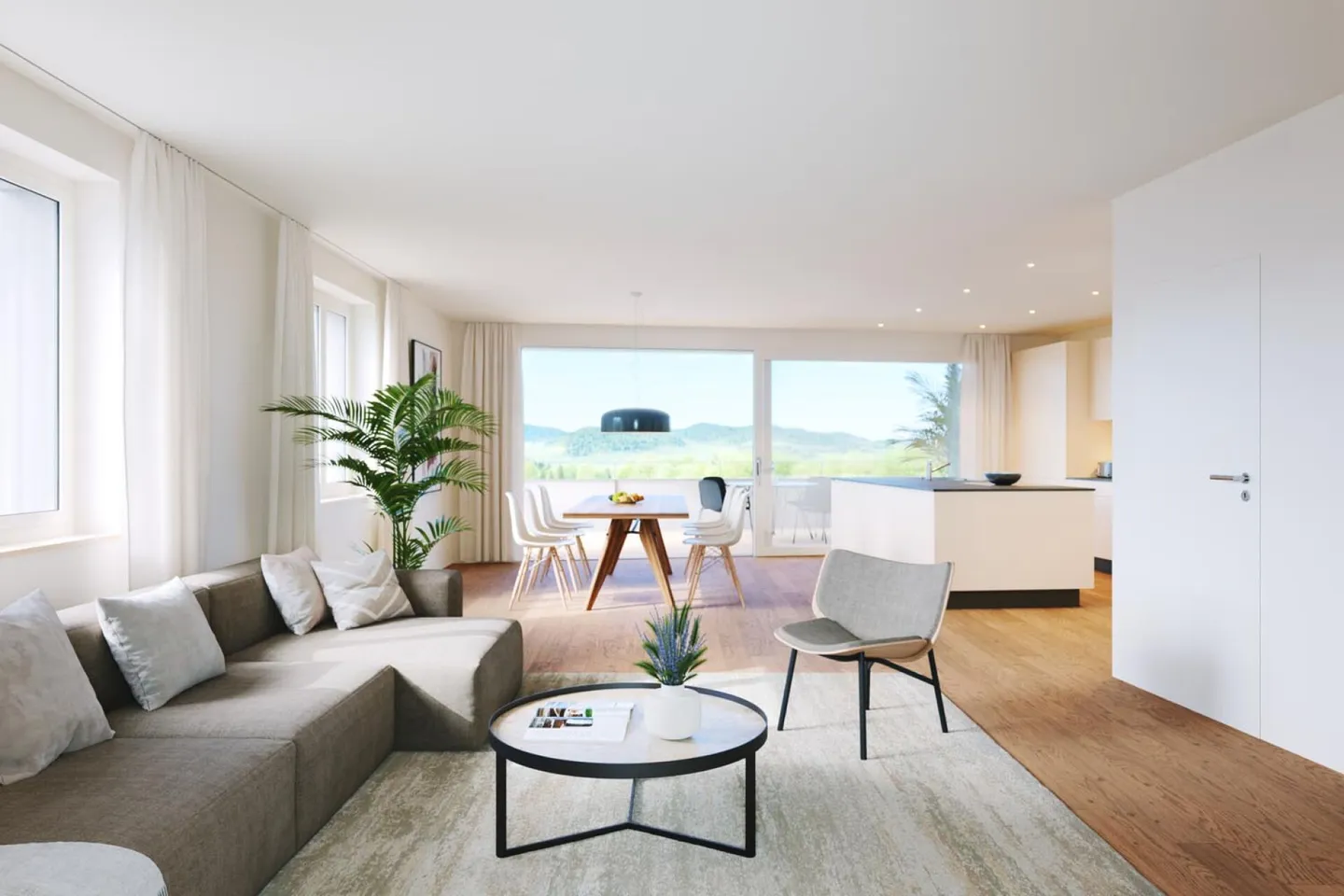 Neubauprojekt "Sonnenwiese" - 4.5 Zimmer Maisonettewohnung im EG & 1. OG (Wohnung Nr. 1) - Foto 1 von 3