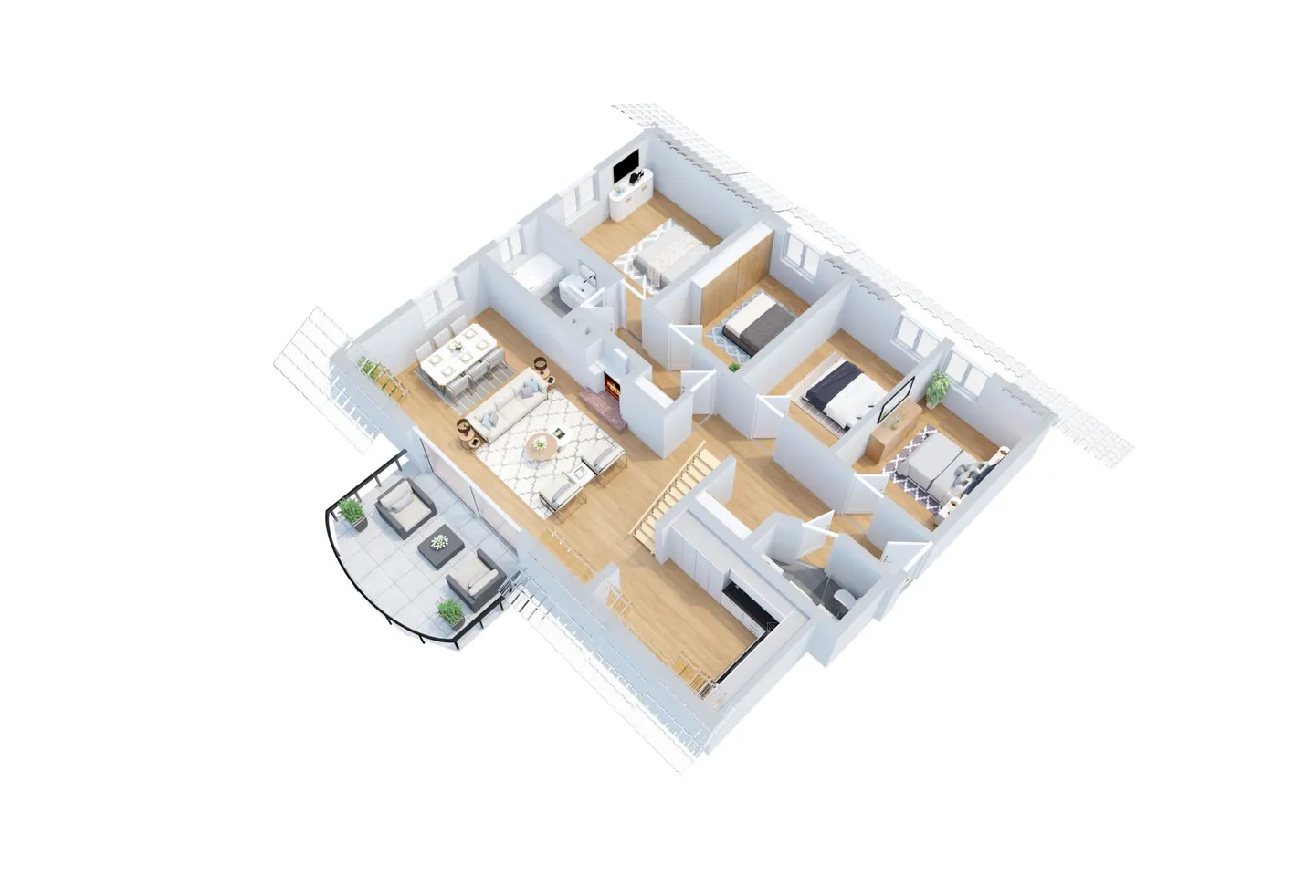 Attico attraente di 5,5 stanze con galleria - spazioso, luminoso e con una vista fantastica. - Foto 15 di 16