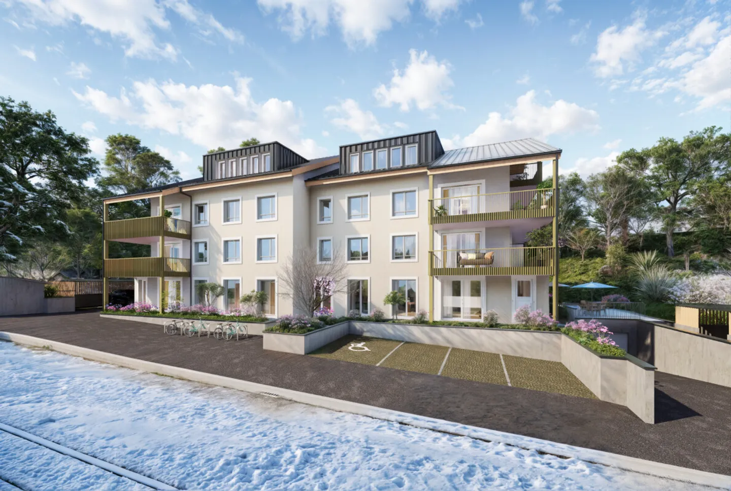 Appartement 3.5 pièces en PPE avec grand balcon  - Sentier - Photo 2 sur 4