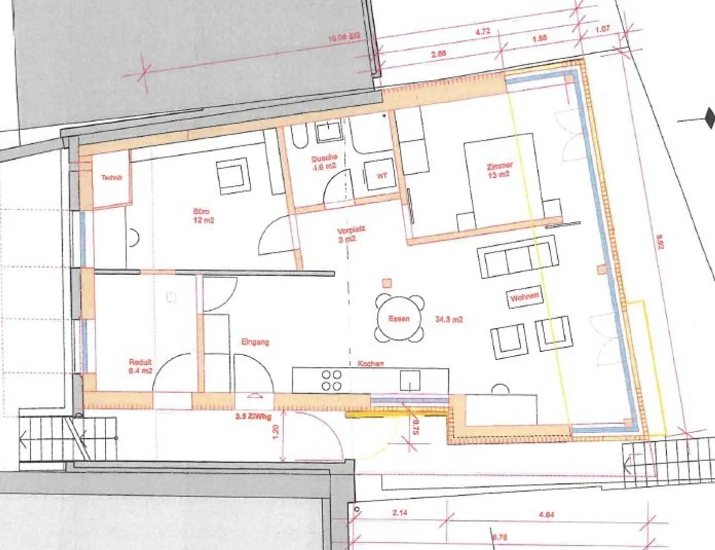 Appartement pratique de 3,5 pièces dans la vieille ville de Klingnau ! - Photo 10 sur 10