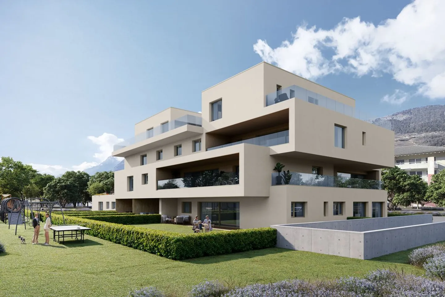 Zeitgenössisches Penthouse in Vétroz - Foto 3 von 5