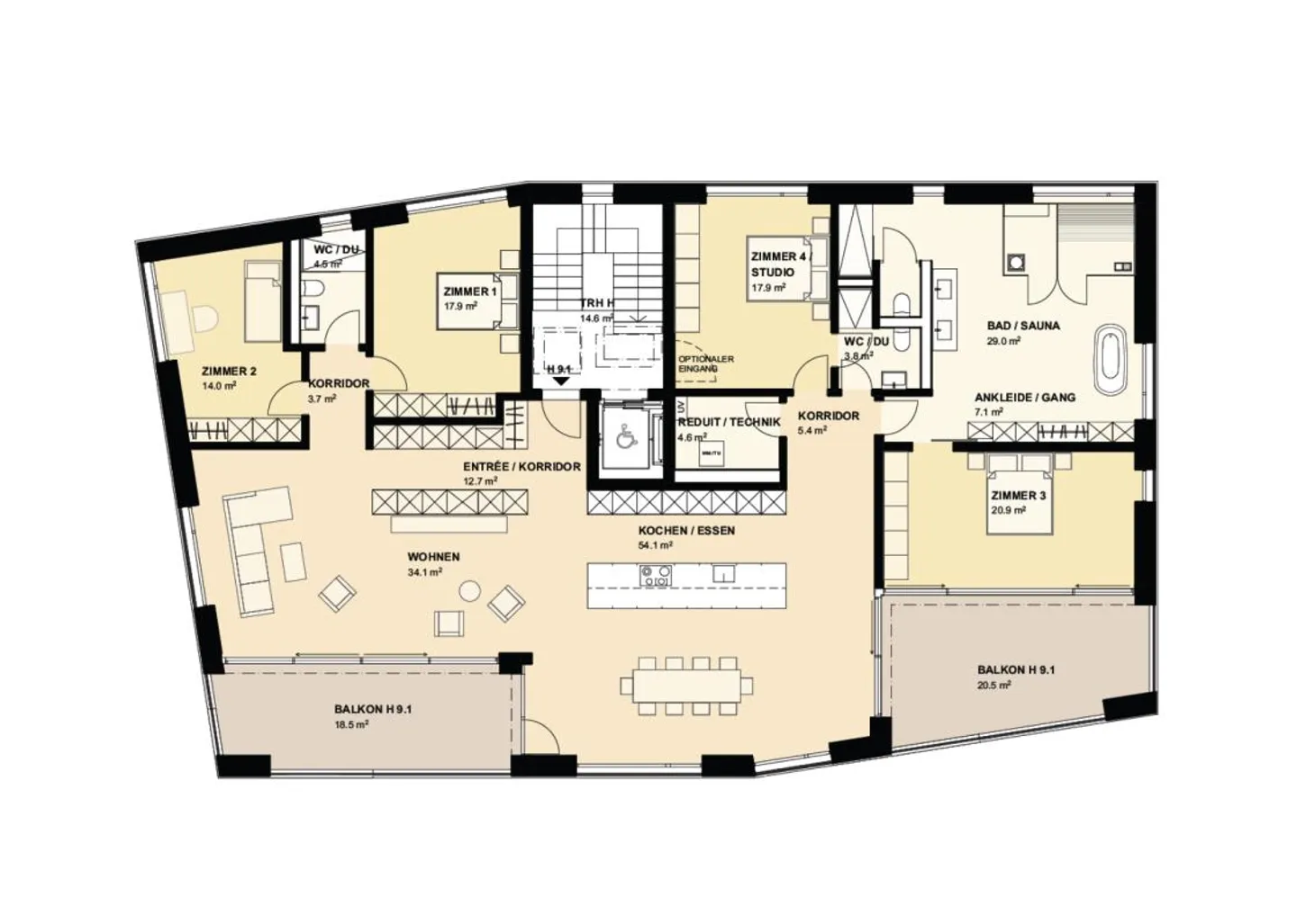 Exklusives Penthouse an der Aare - Foto 8 von 8