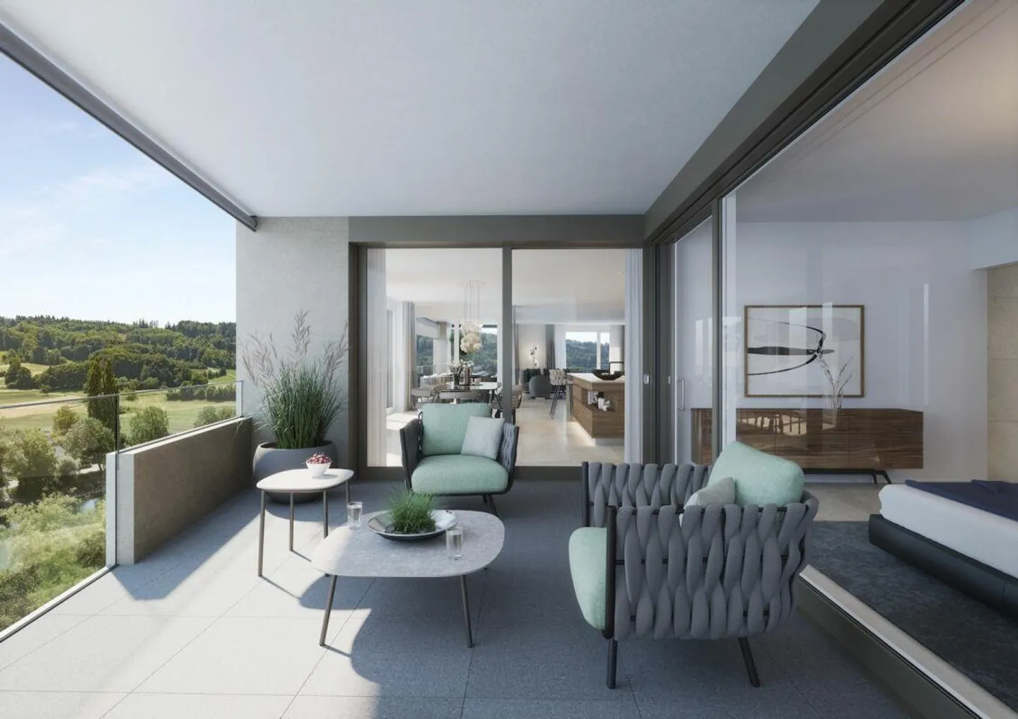 Exklusives Penthouse an der Aare - Foto 3 von 8