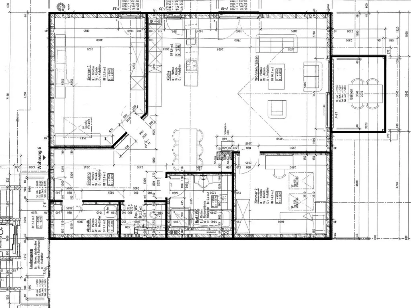 Gansingen: Grosszügige 3.5-Zi-Dachwohnung mit Balkon, Kamin & Parkplatz - Foto 12 von 13