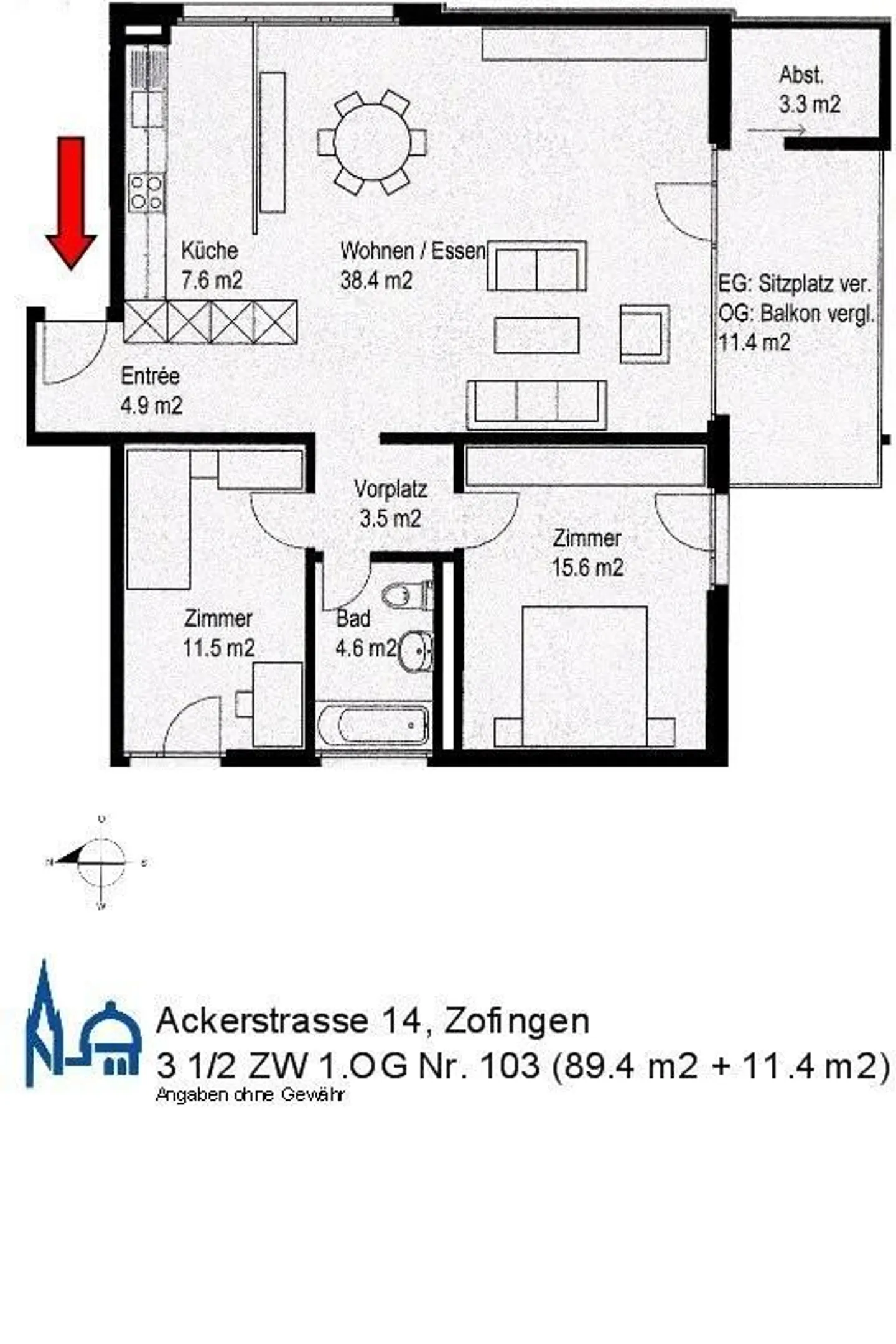 Family-Friendly Apartment in Zofingen - Photo 11 of 12
