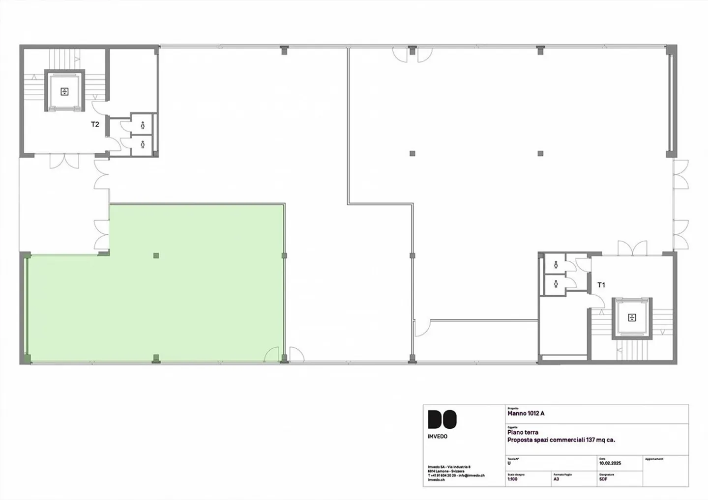 Ufficio / Spazio commerciale, fronte strada - 137 mq - Foto 4 di 4