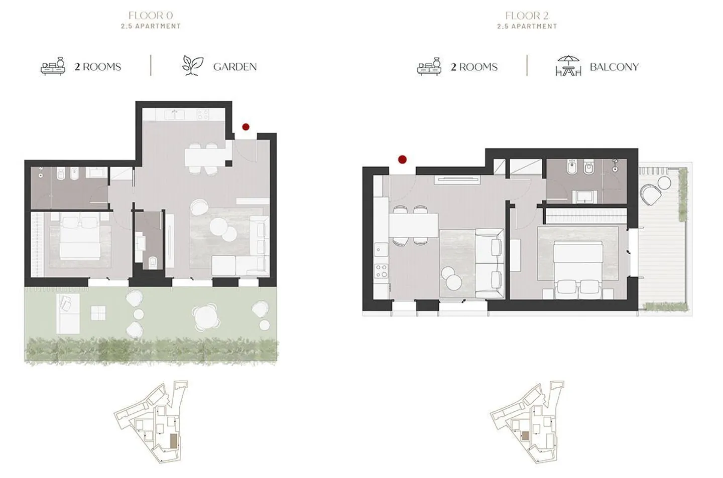 2,5 PIÈCES NEUVES AVEC JARDIN OU TERRASSE - Photo 12 sur 12
