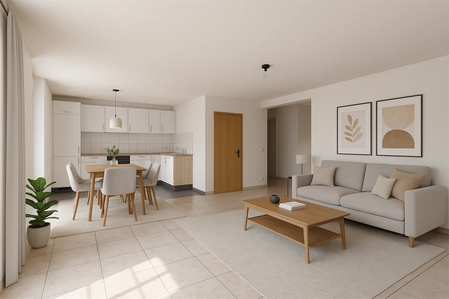 Belle appartement de 3,5 pièces au 2ème étage avec ascenseur à St-Imier - Photo 1 sur 6