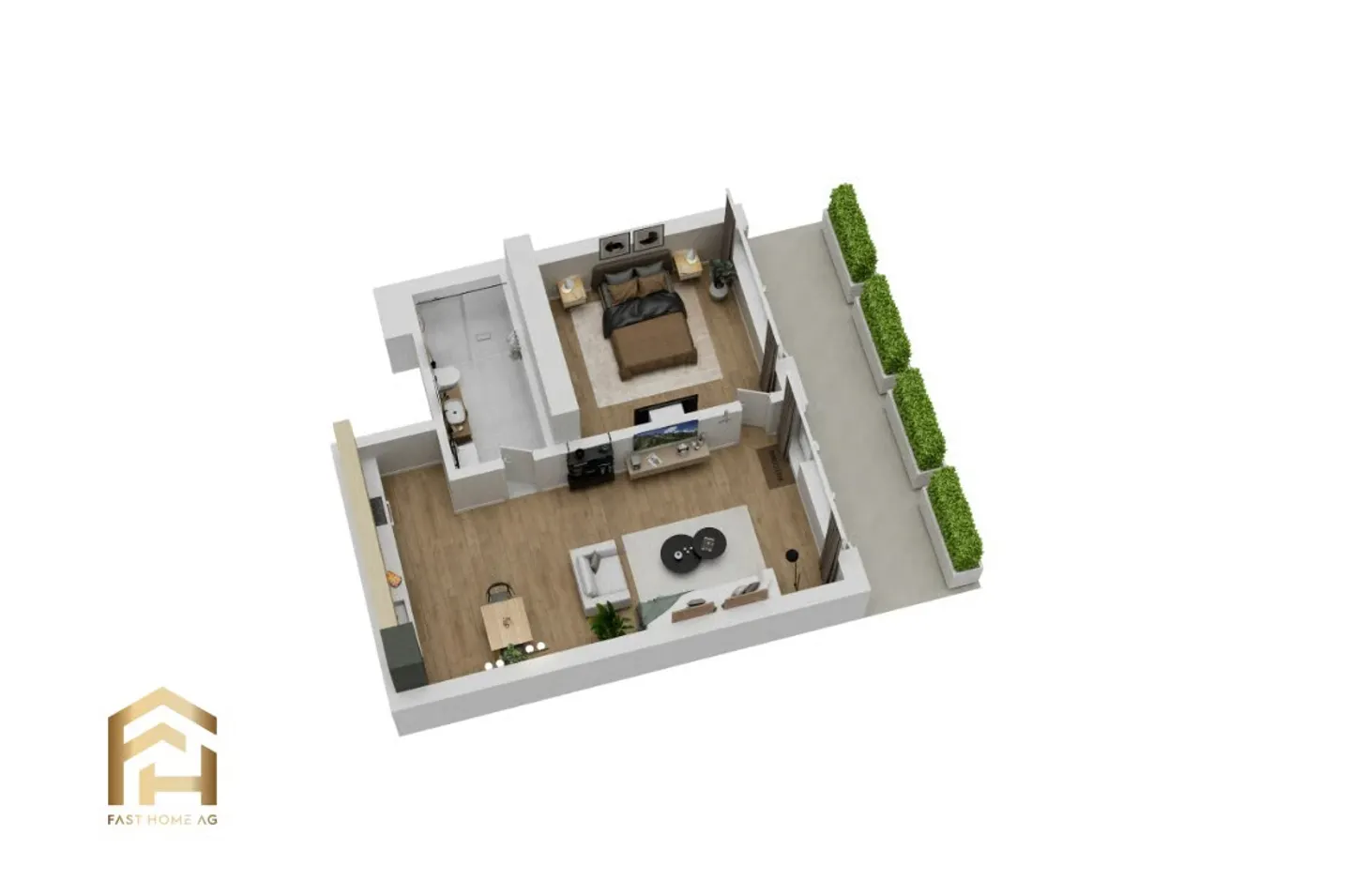Attractive 2.5 Room Apartment in Naters - First Occupancy - Photo 7 of 12