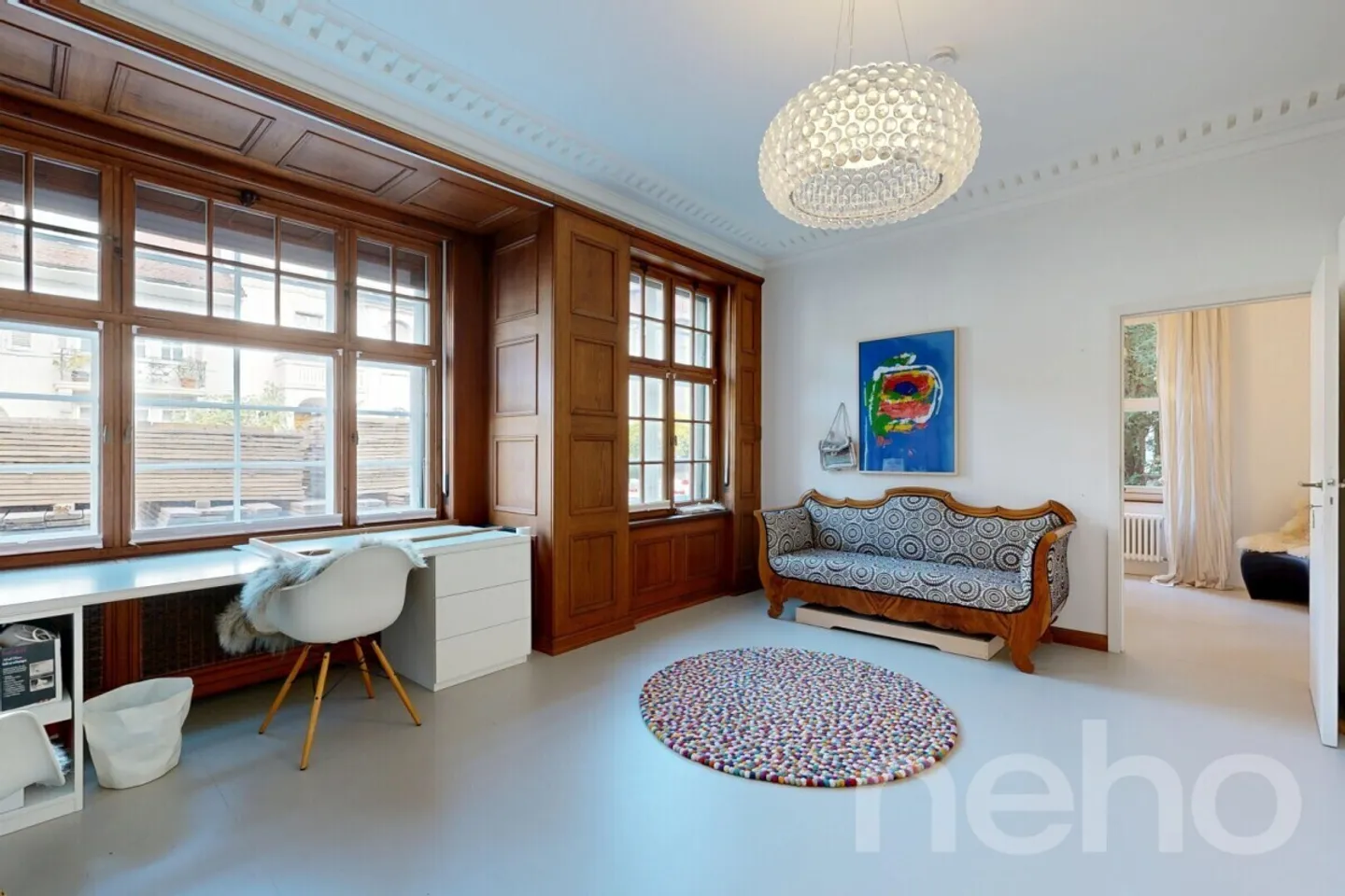 Spacious 6-room apartment with historic charm (in building rights) - Photo 8 of 13