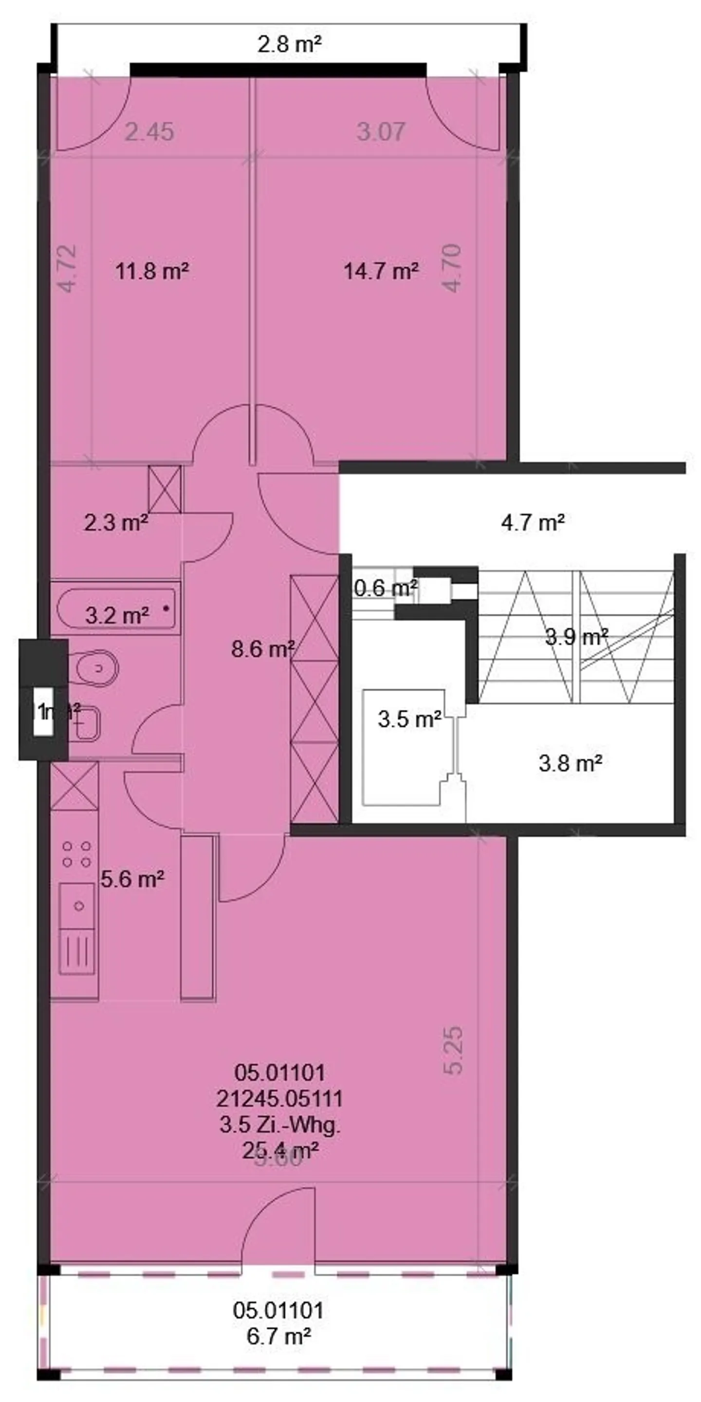 Appartement 3.5 pièces au 9ème étage de 71 m² - Photo 11 sur 11