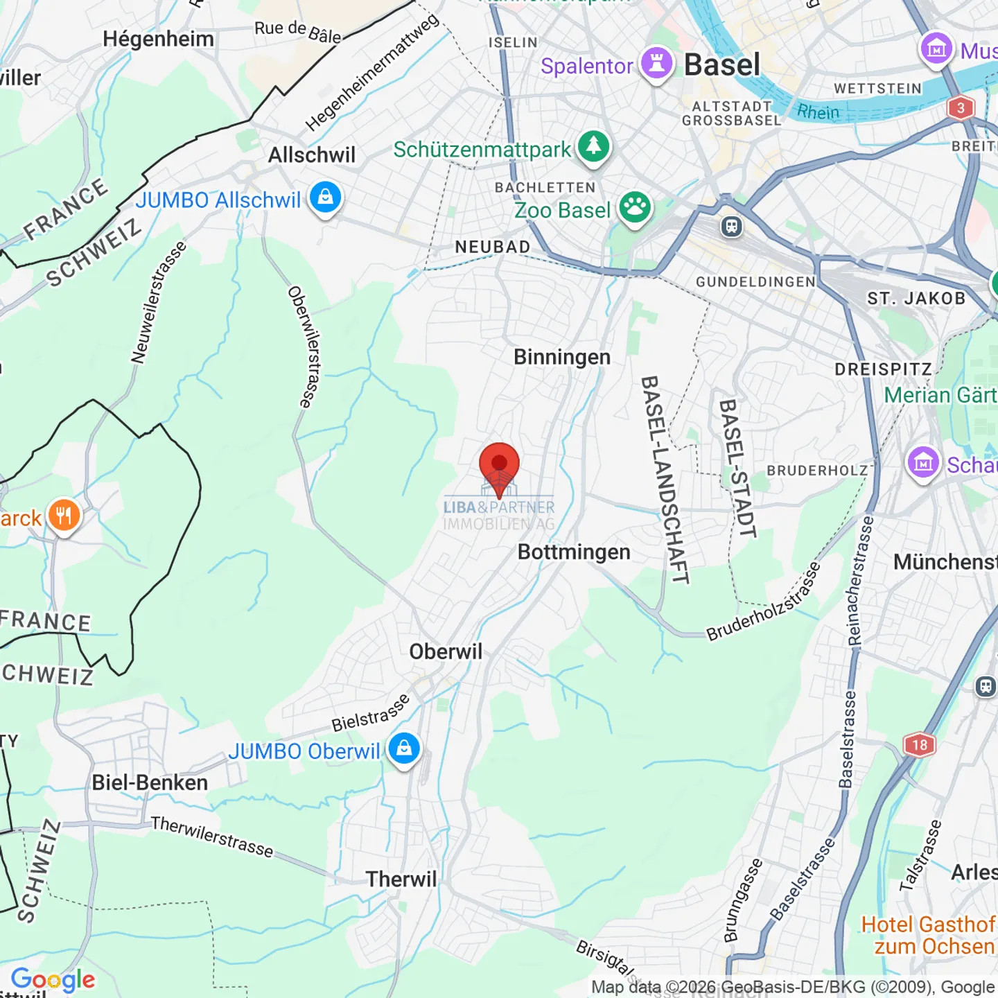 Attraktives Doppeleinfamilienhaus mit idyllischem Garten in Bottmingen - Foto 22 von 22