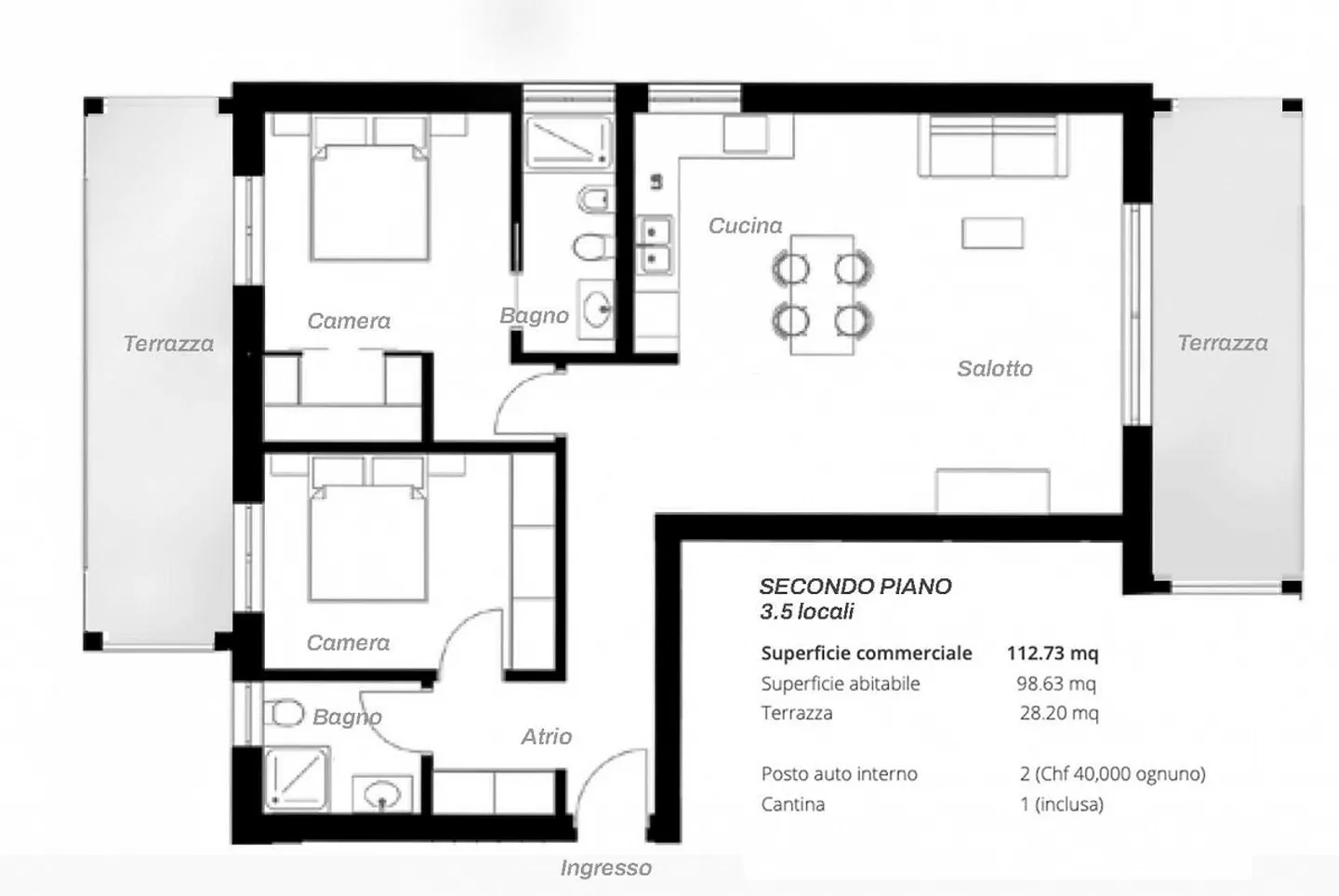 Nuovo Attico con Terrazza - Foto 4 di 4