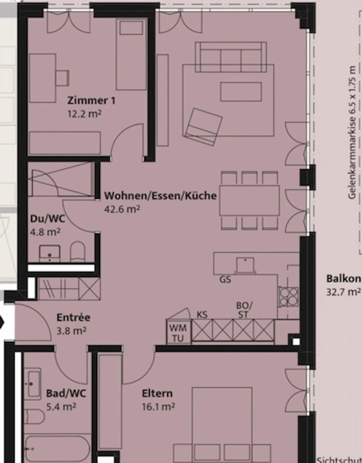 «3.5 Room apartment» - Photo 12 sur 13