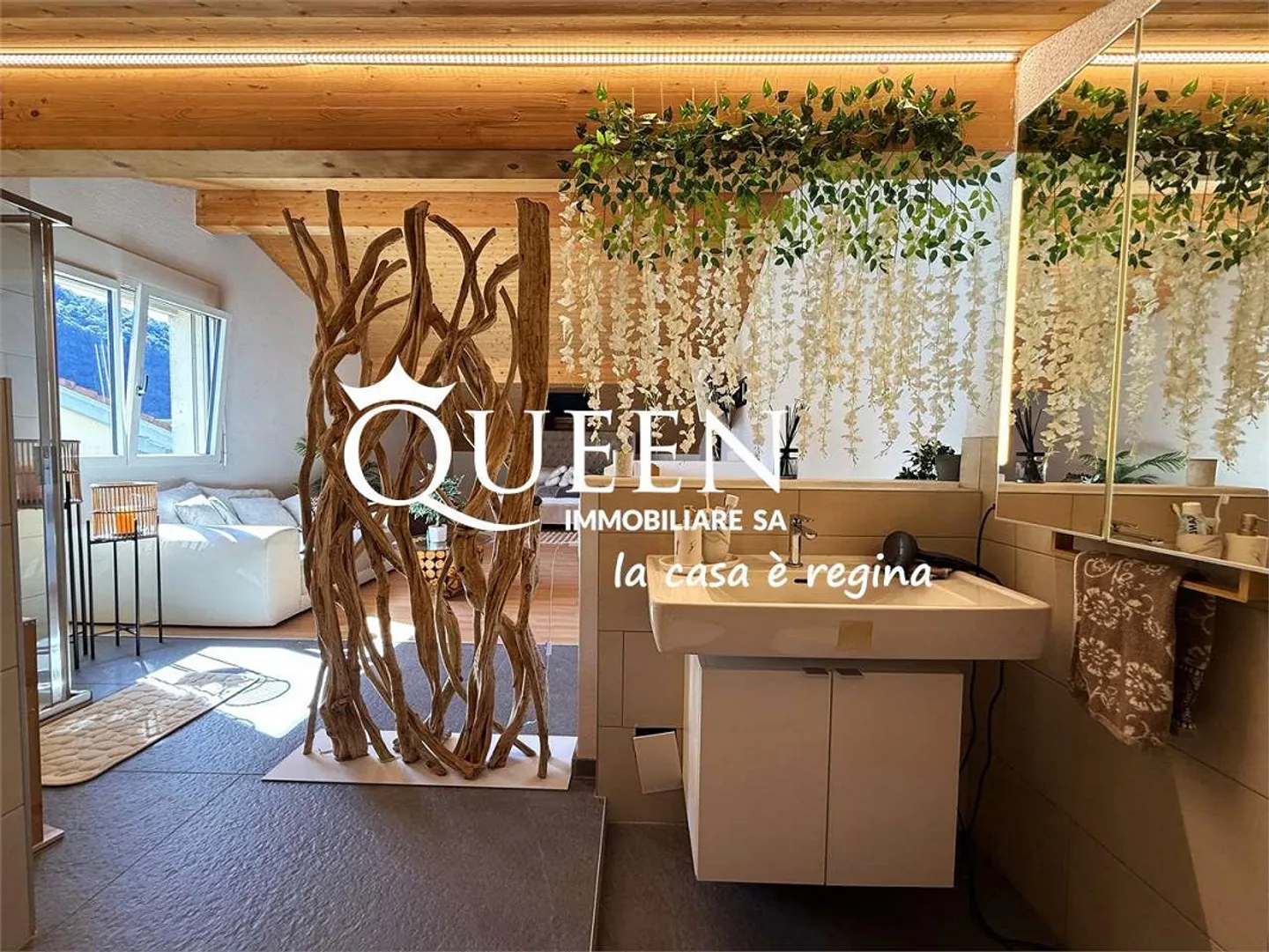 Caslano: semi-detached villa, 5.5 rooms, 133 sqm, garden, beach - Photo 10 of 13