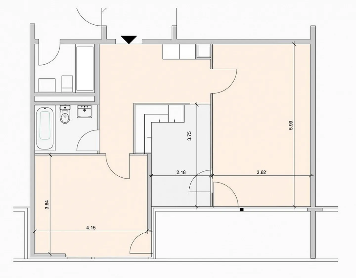 Appartement 2,5 pièces avec balcon à Thürnen - Photo 6 sur 6