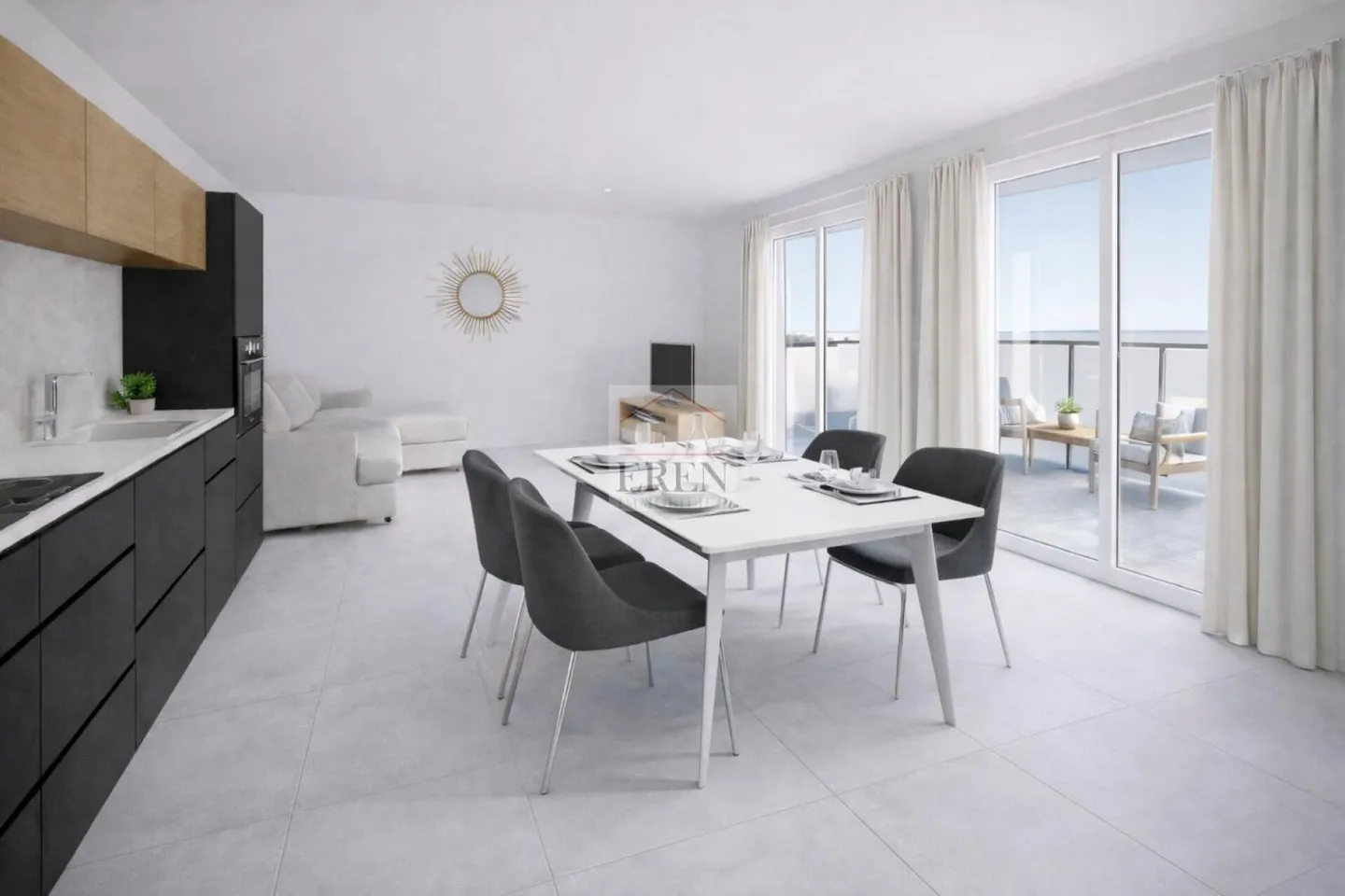 Spazioso attico di 2,5 locali di 68,5 m2 con grande terrazza ovest di 42,50 m2 - Foto 1 di 7