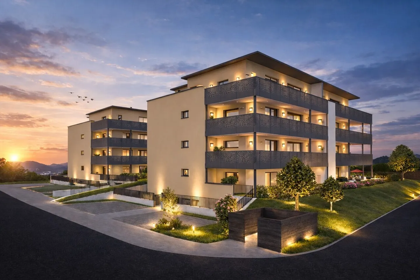 Moderne Wohnungen in Courgevaux - Foto 1 von 10