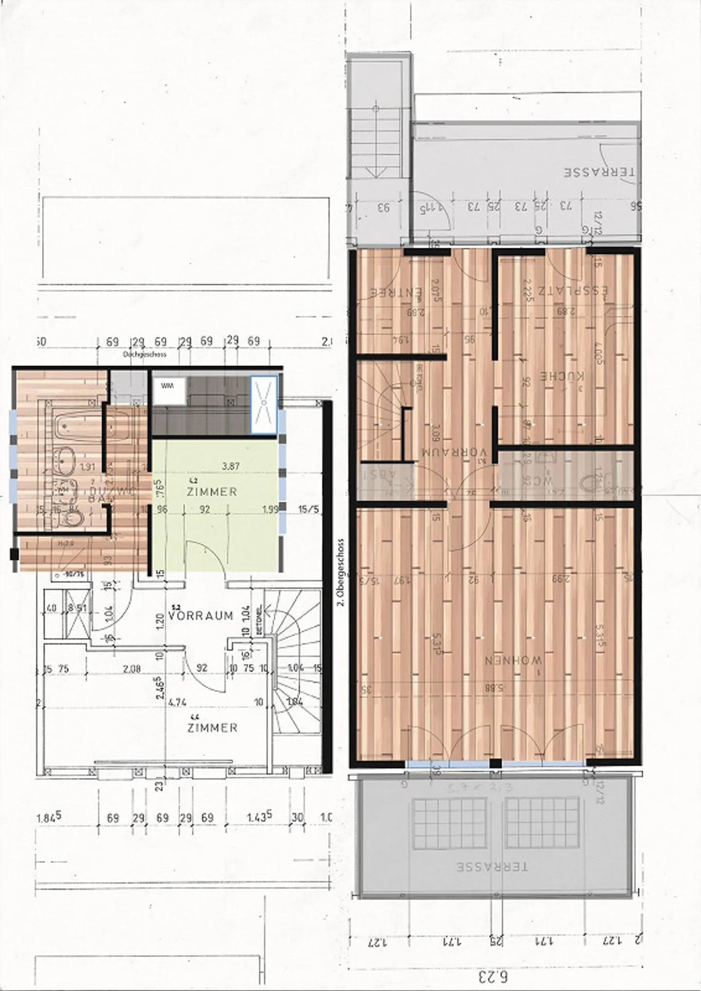 3.5 Zimmer Maisonette - Foto 3 von 3