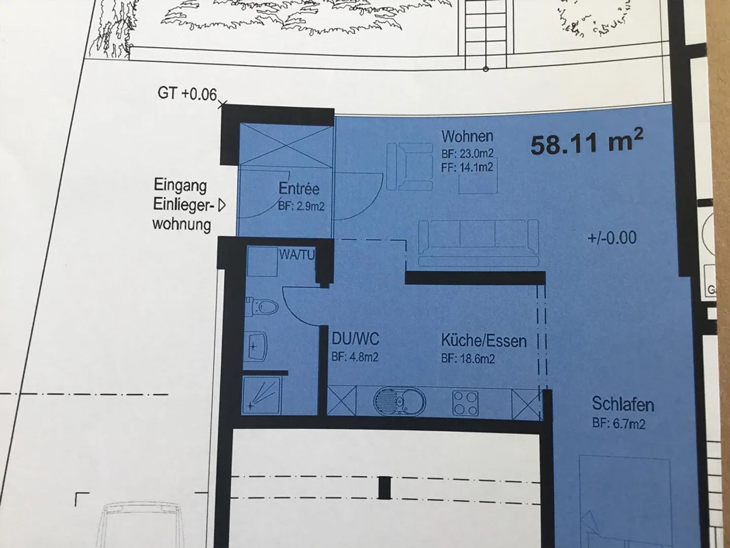Bright 2-room apartment - Photo 5 of 5