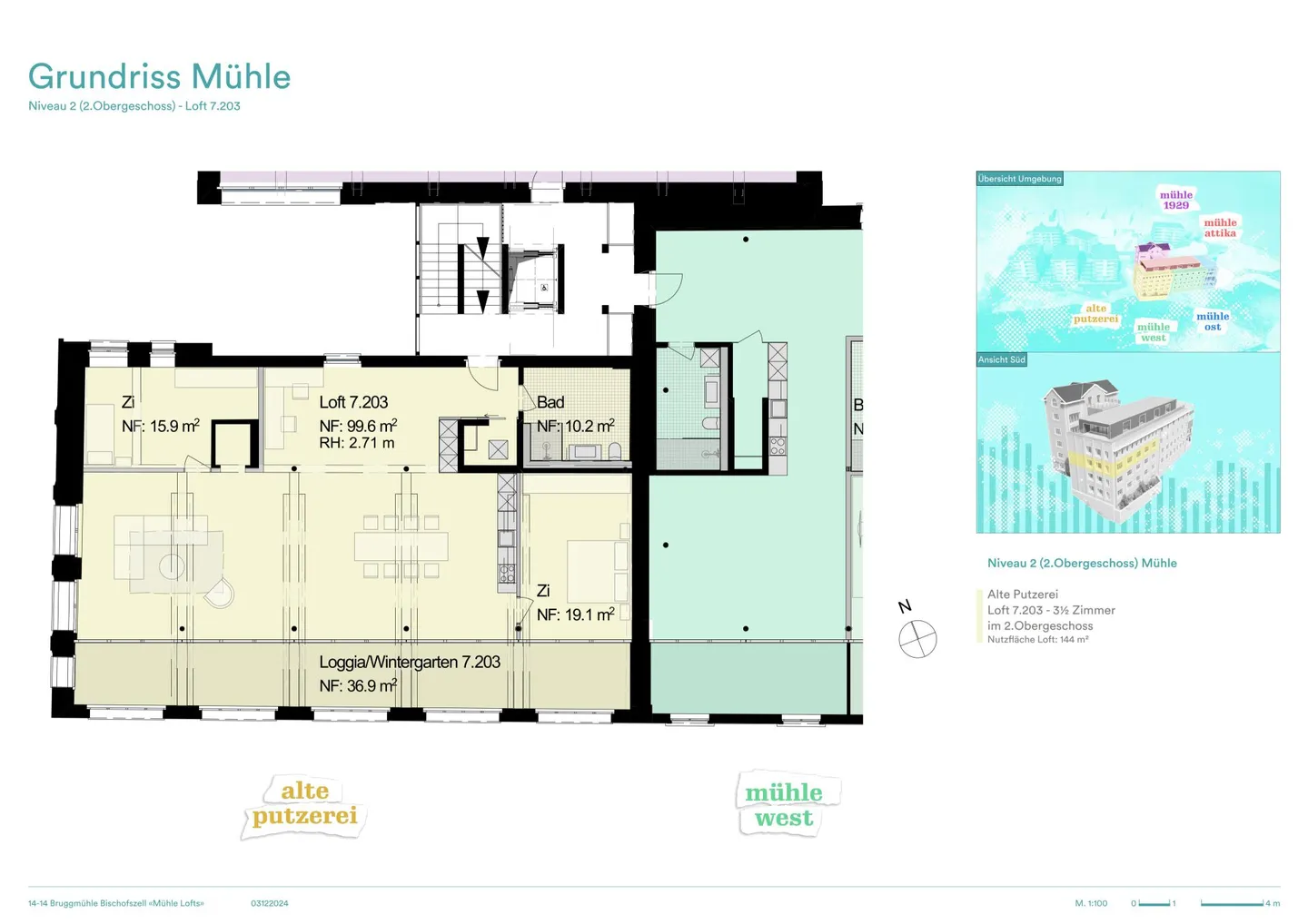 146m2 Loft in the Bruggmühle - Photo 6 of 9