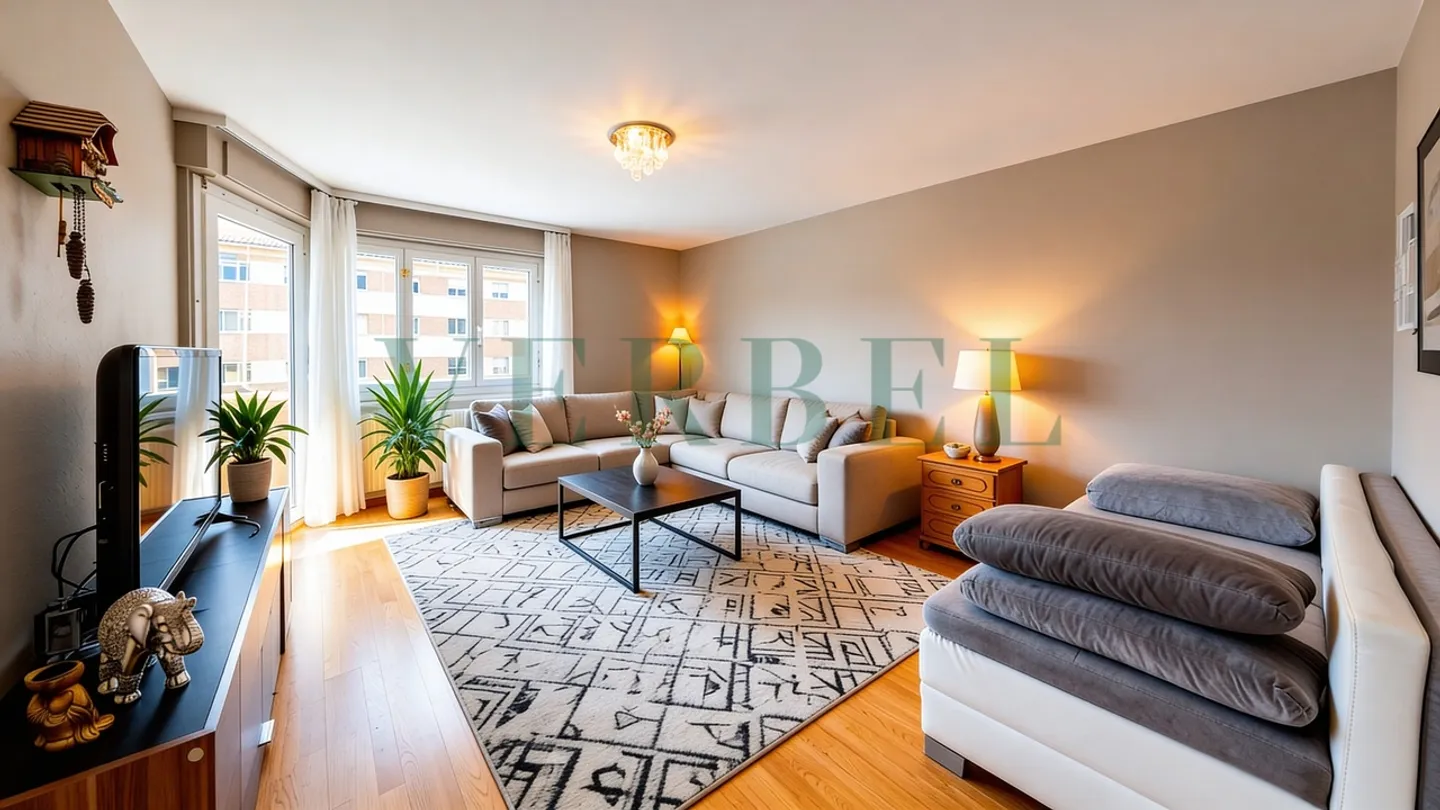 Superbe 3.5-Zimmer-Wohnung mit Balkon - Foto 1 von 7