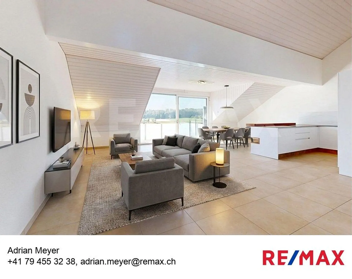 Vivere con vista: appartamento attico di 3,5 locali a Golaten (Kallnach) - Foto 1 di 13