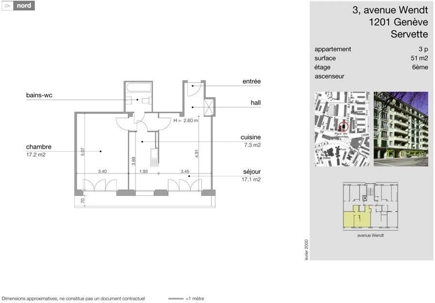 Letzte Etage im Herzen von Charmilles - Foto 7 von 7