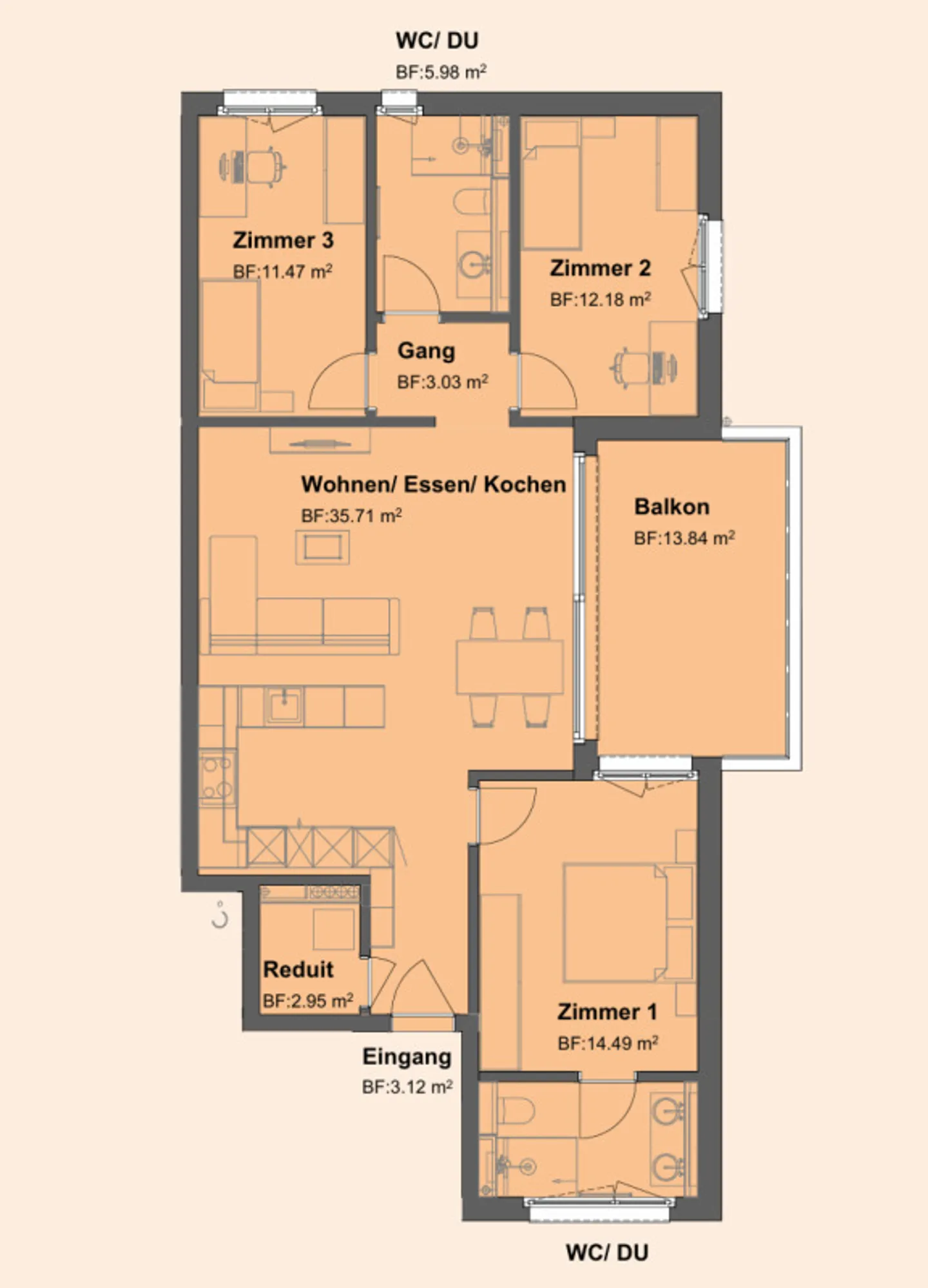 New construction project in the heart of Amriswil: Affordable 4.5-room apartment - Photo 4 of 4