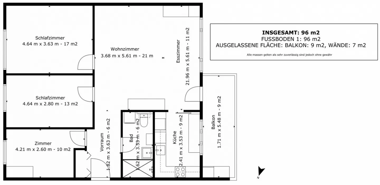 Wunderschöne 4.5 Zimmer Wohnung im Herzen von Steinhausen – befristet - Foto 3 von 6