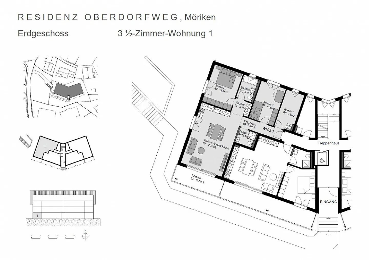 Modernes 3,5-Zimmer-Apartment - Foto 3 von 16