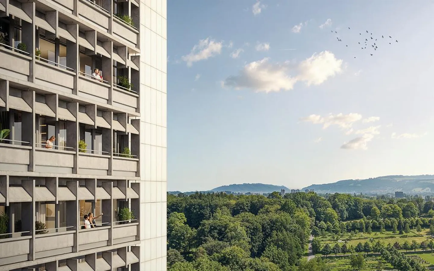 ERSTBEZUG - Wohnen mit Weitblick im Hochhuus Bern - Foto 2 von 11
