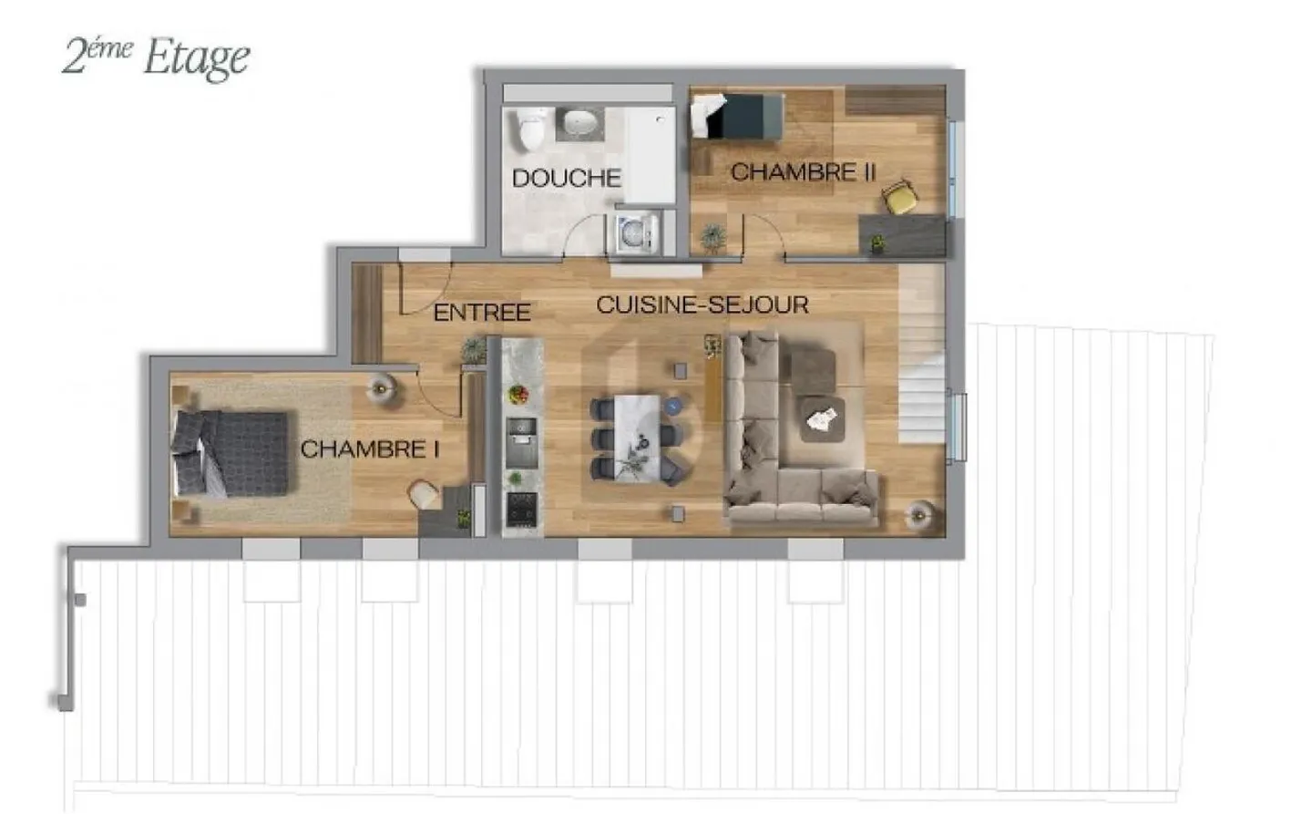 Duplex moderne au bord du Lac Joux - Photo 3 sur 5