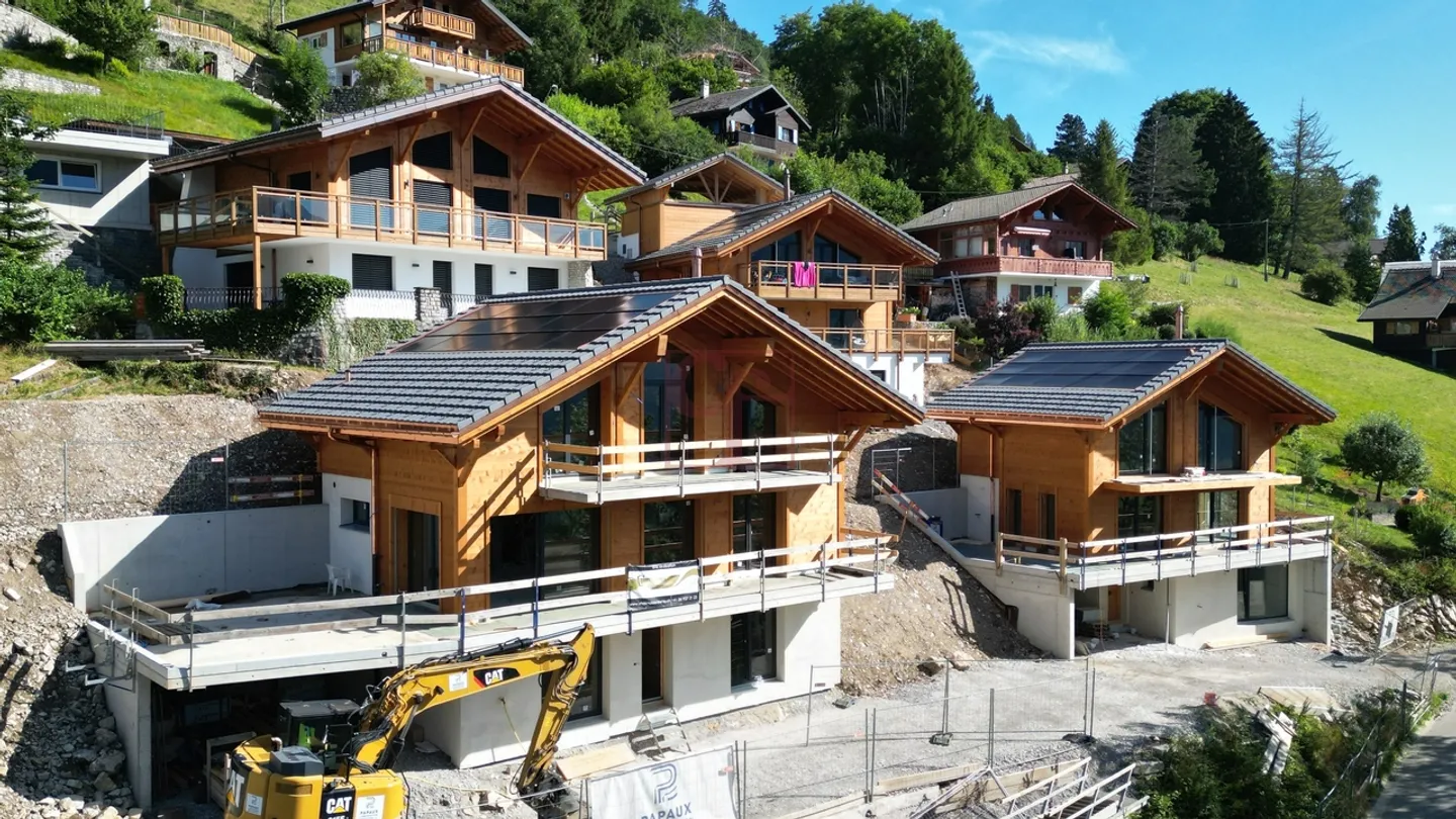 Crésuz - Chalets magnifiques avec 4,5 à 5,5 pièces - Photo 12 sur 12
