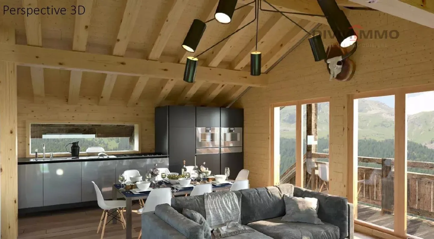 Chalet di lusso di 5,5 stanze in progetto, vista panoramica. - Foto 1 di 4