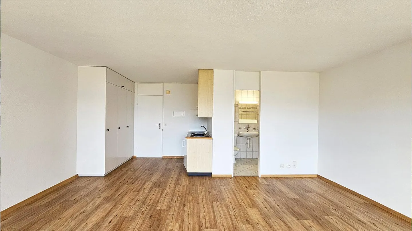 Appartement rénové de 1,5 pièce dans un emplacement central - Photo 2 sur 6
