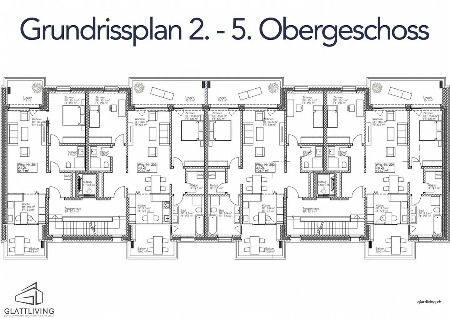 Modernes Apartment mit Privatgarten - Foto 13 von 20