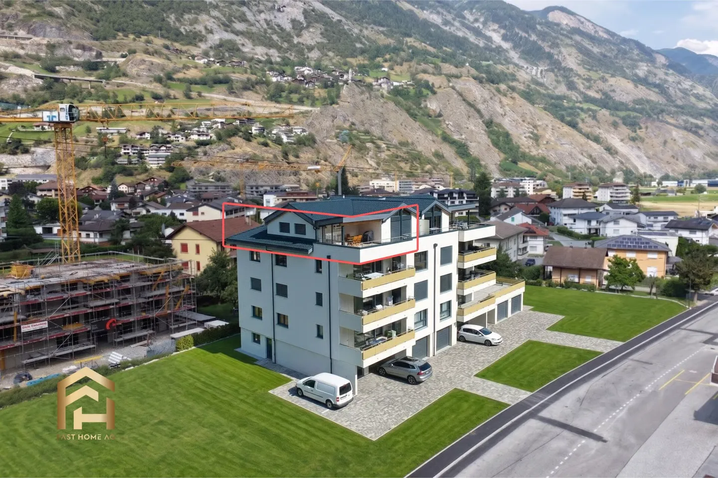 Penthouse-Feeling: 3.5-Zimmer-Neubau mit Traumterrasse - Foto 1 di 13