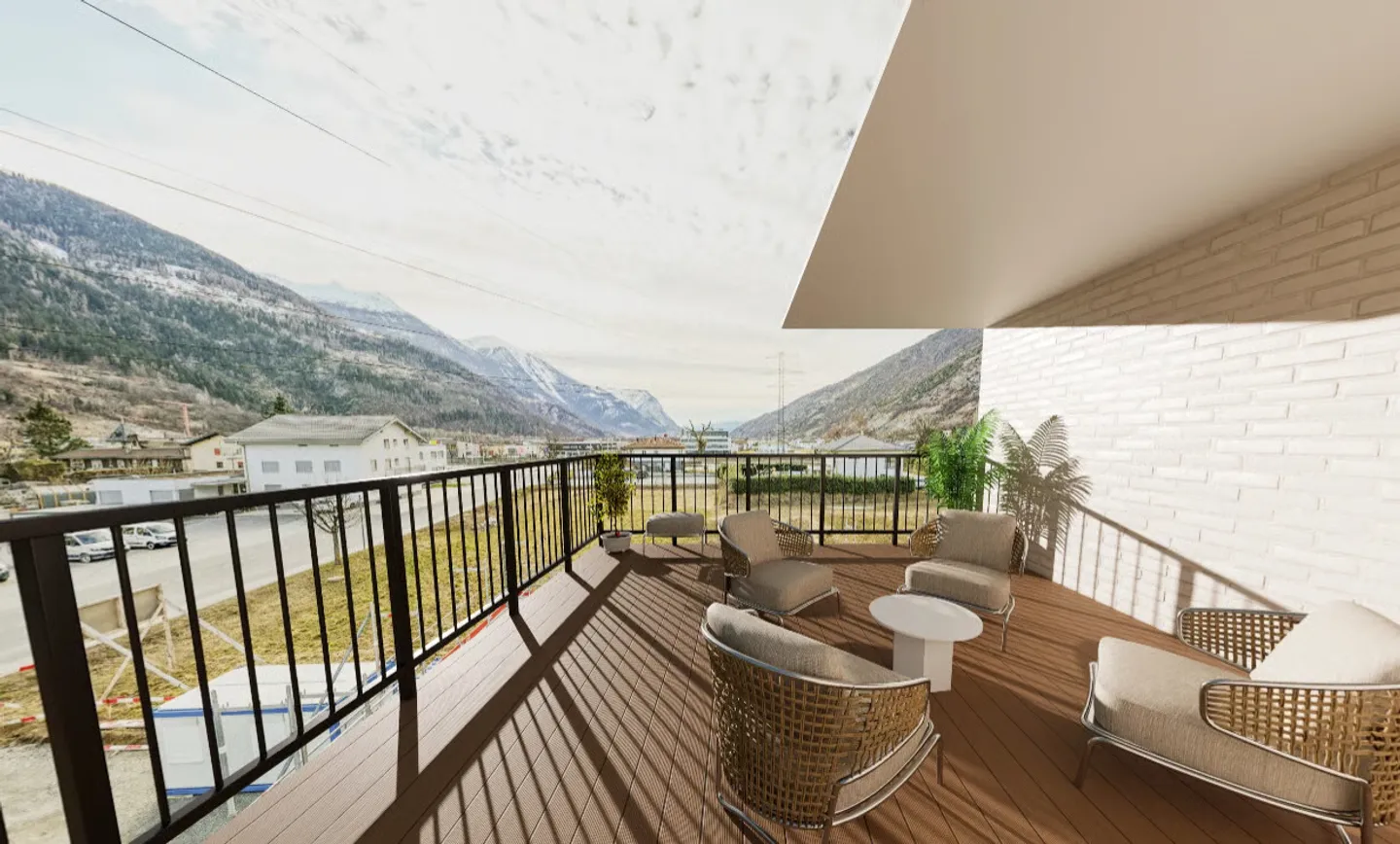 Penthouse-Feeling: 3.5-Zimmer-Neubau mit Traumterrasse - Foto 9 di 13